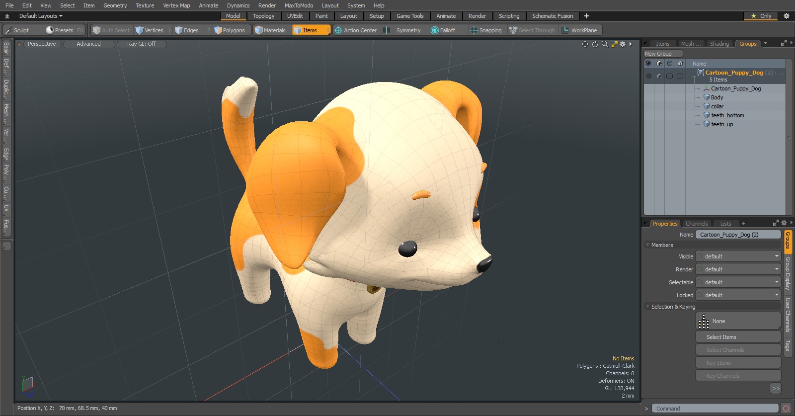 Cartoon Puppy Dog 3D