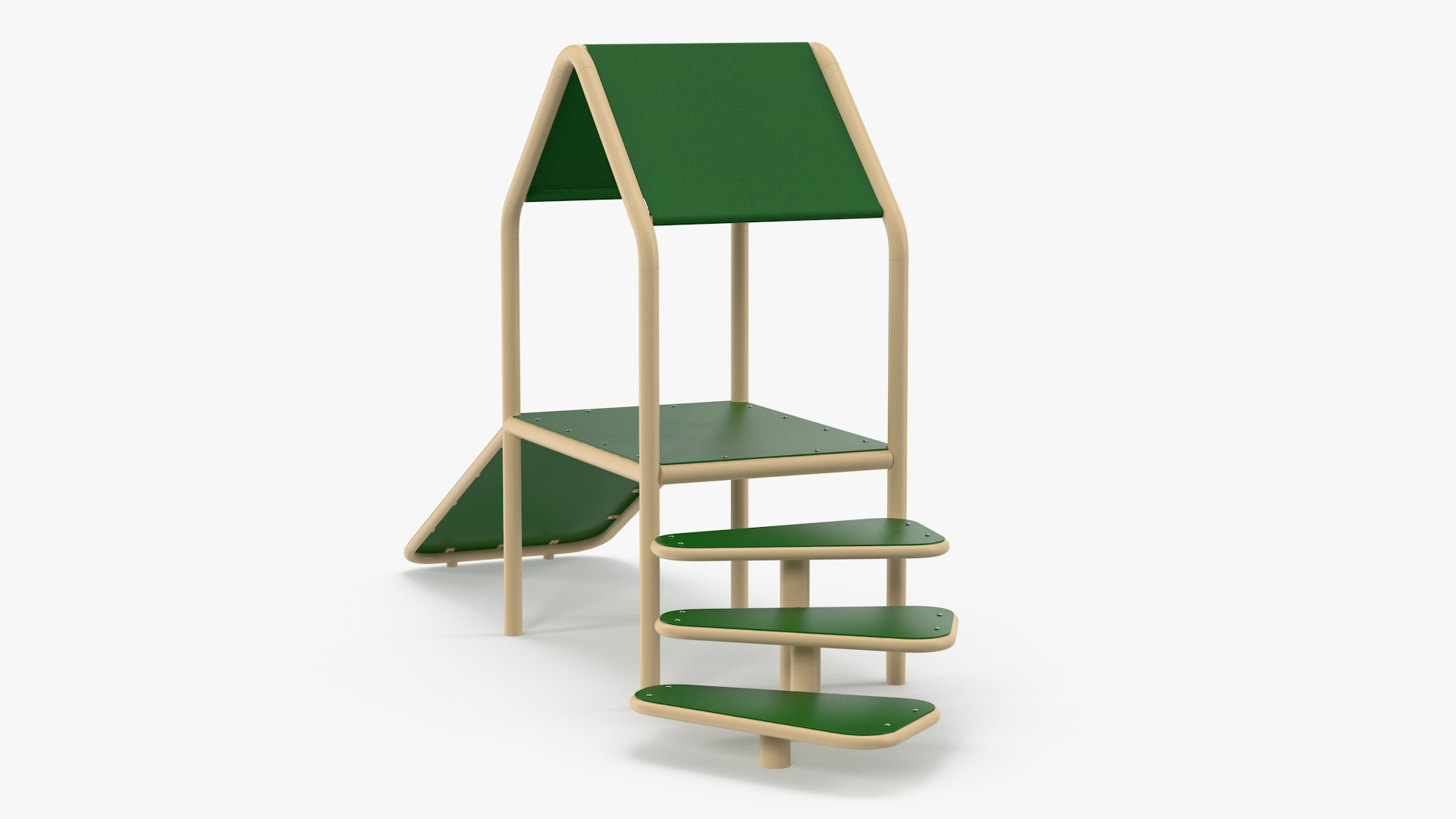 Dog Park Canine Condo Green 3D