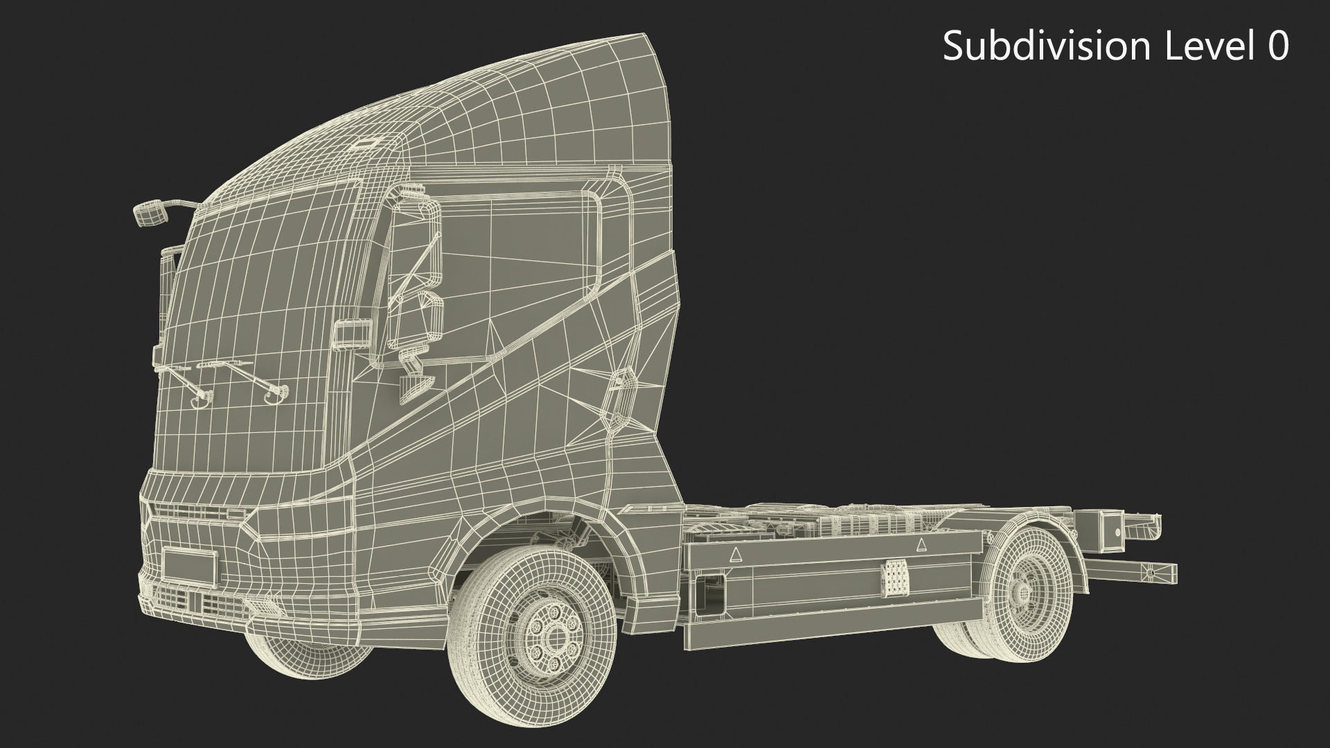 3D Truck BYD ETM6 Chassis White model