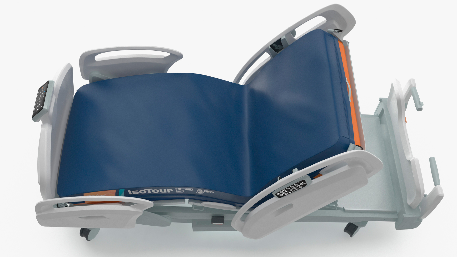 Stryker Procuity ZM Smart Hospital Bed Rigged for Cinema 4D 3D model