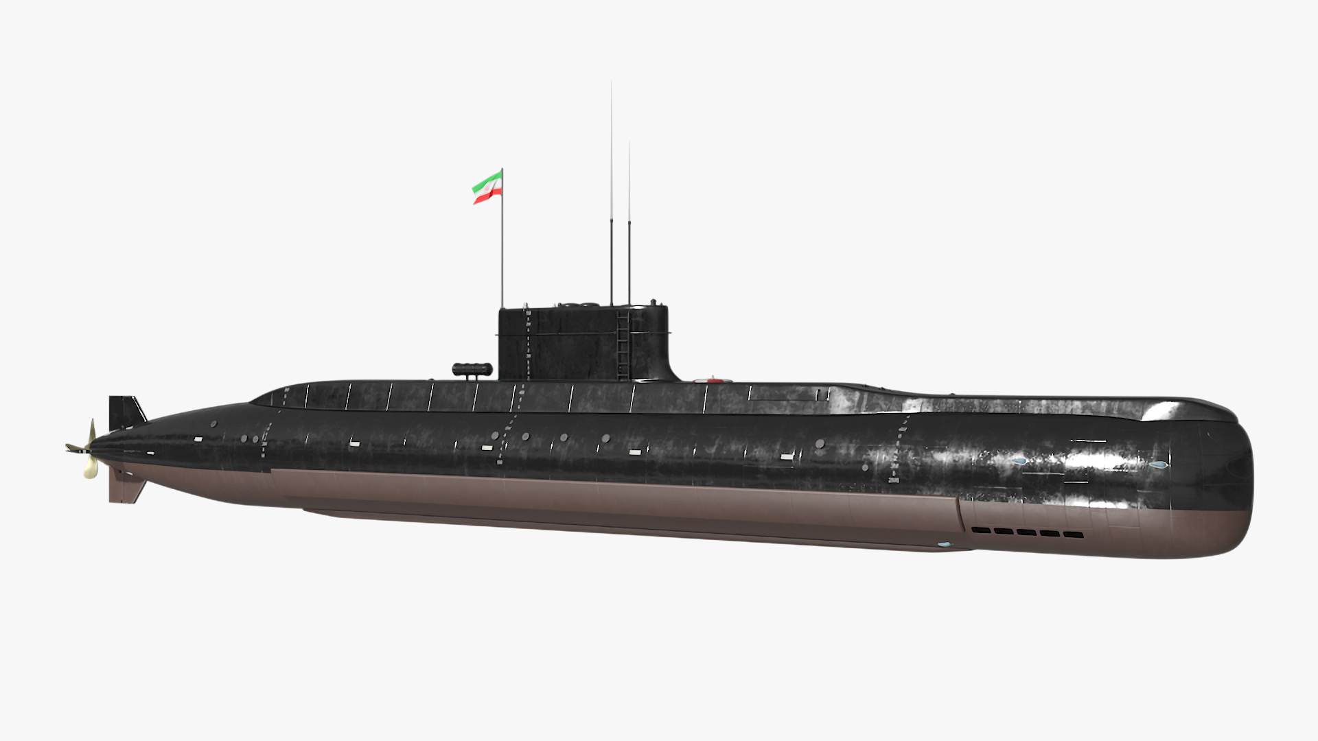 Iranian Fateh Semi Heavy Submarine 3D model