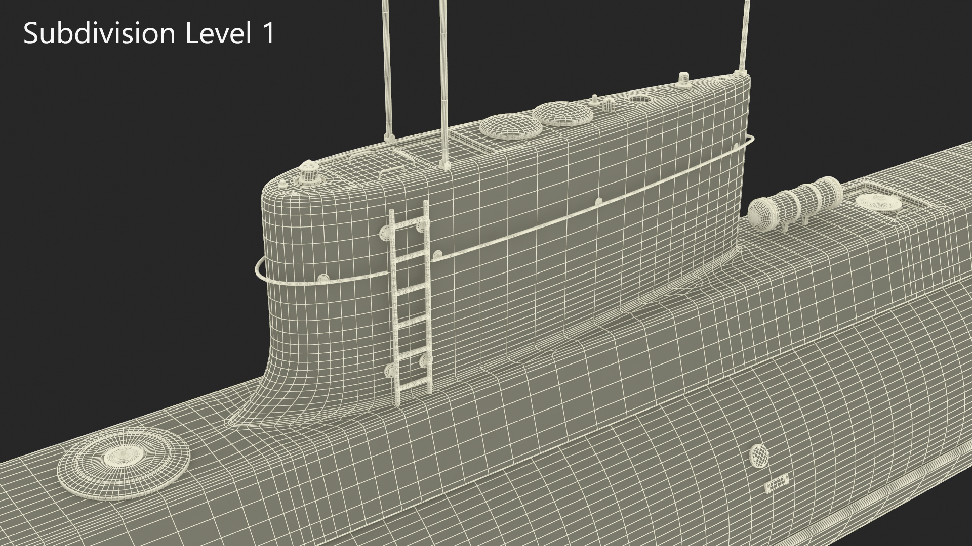 Iranian Fateh Semi Heavy Submarine 3D model