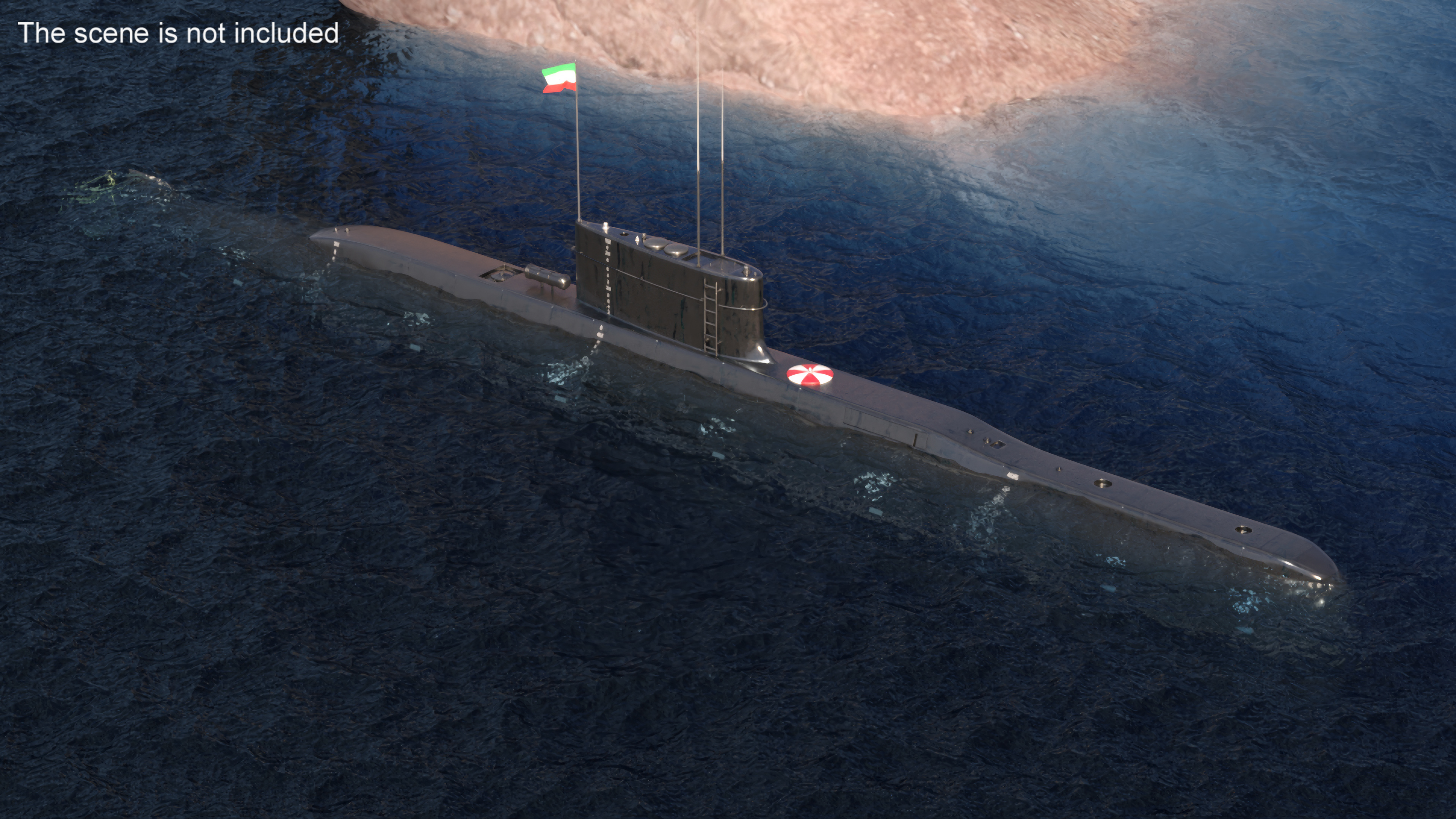 Iranian Fateh Semi Heavy Submarine 3D model