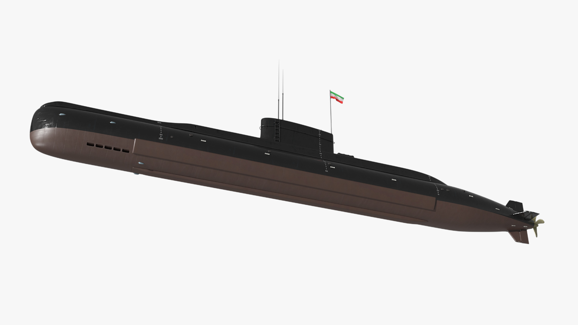 Iranian Fateh Semi Heavy Submarine 3D model