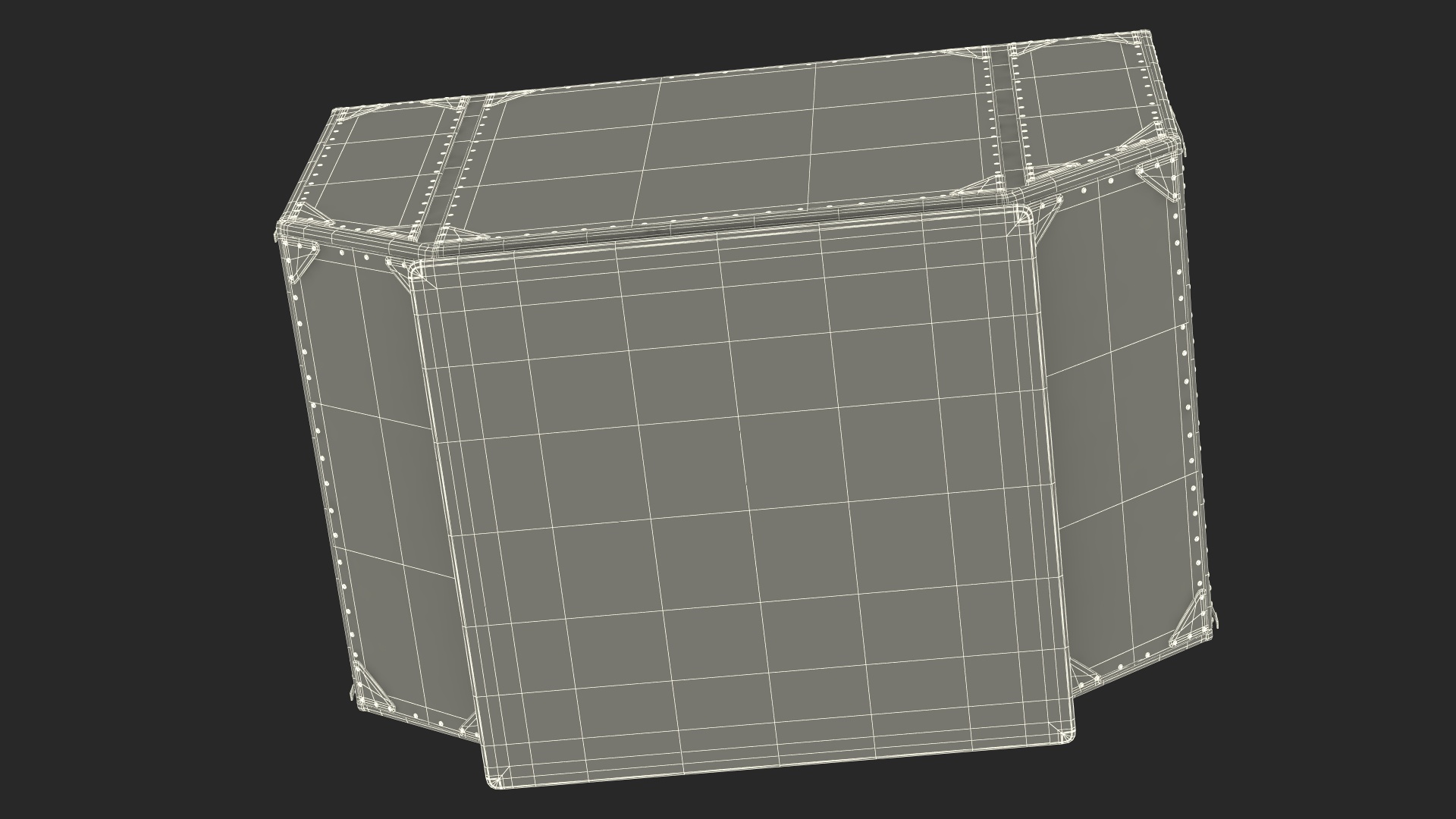 Old Airport Cargo Container 3D