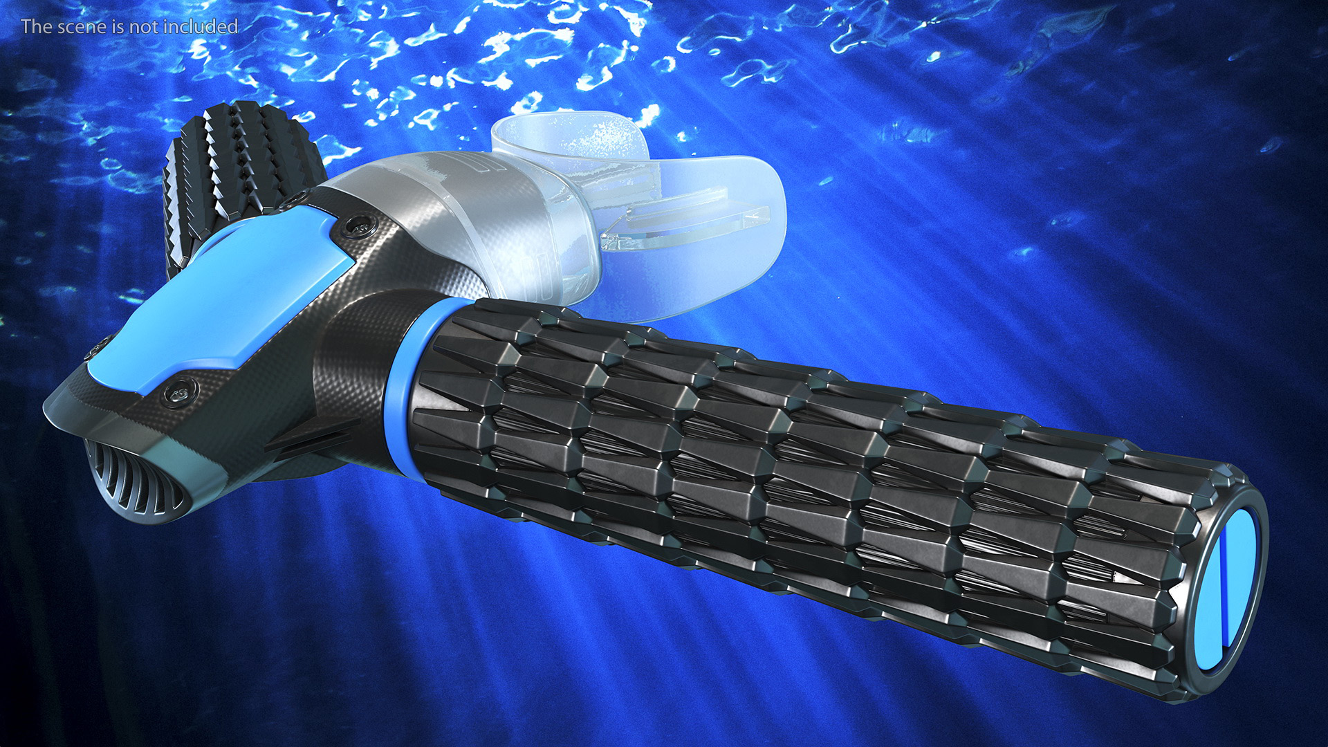 Underwater Breathing Device Blue 3D