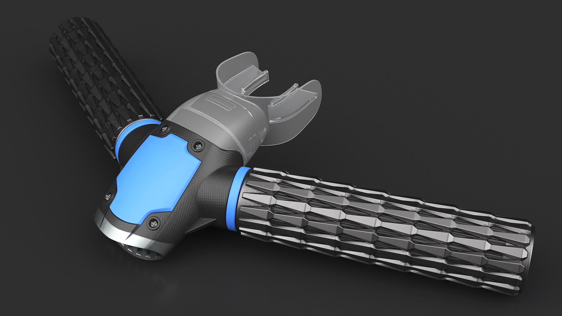 Underwater Breathing Device Blue 3D