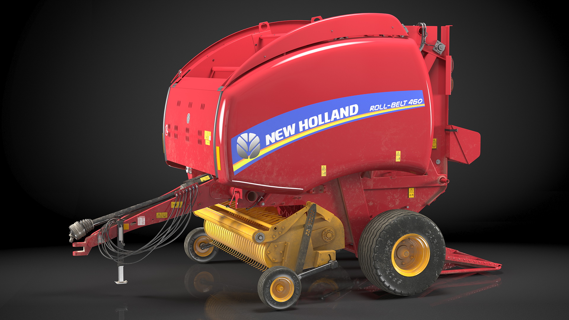 3D New Holland Roll Belt 460 Dirty