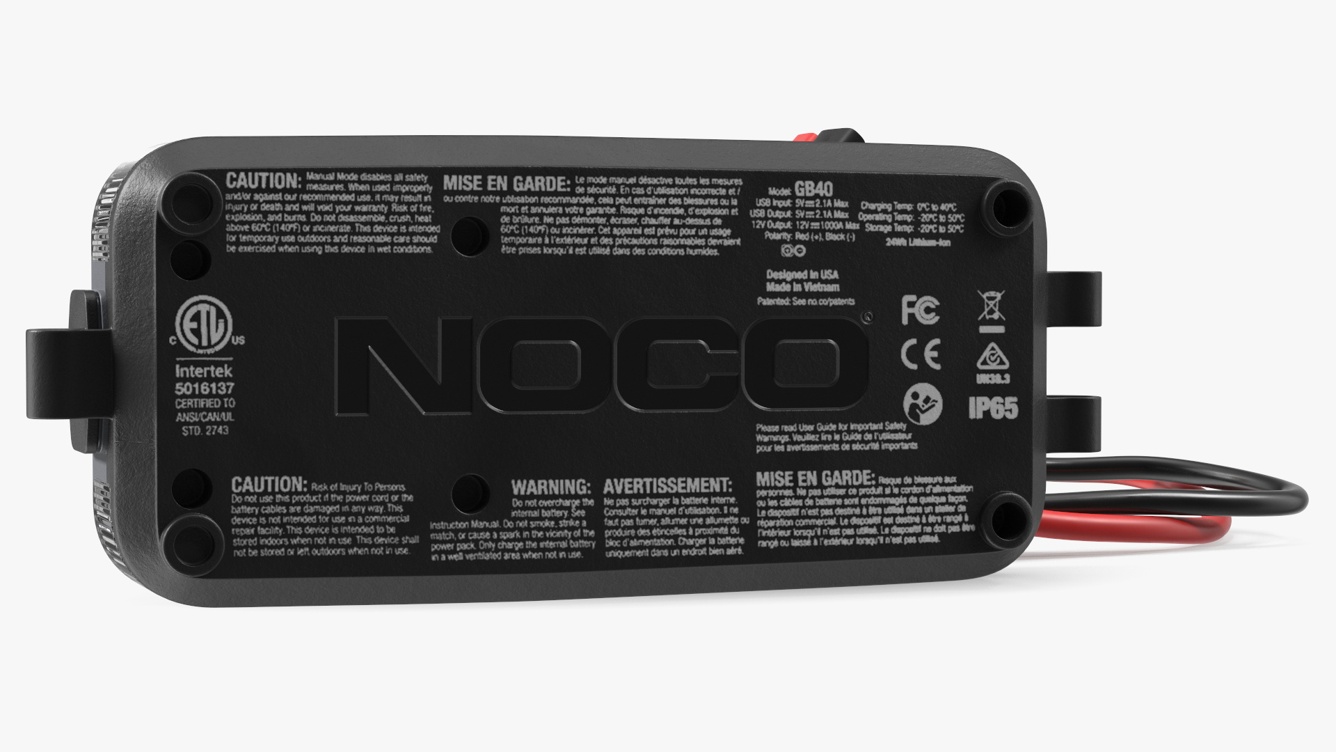 3D Portable Car Jump Starter NOCO Boost Plus