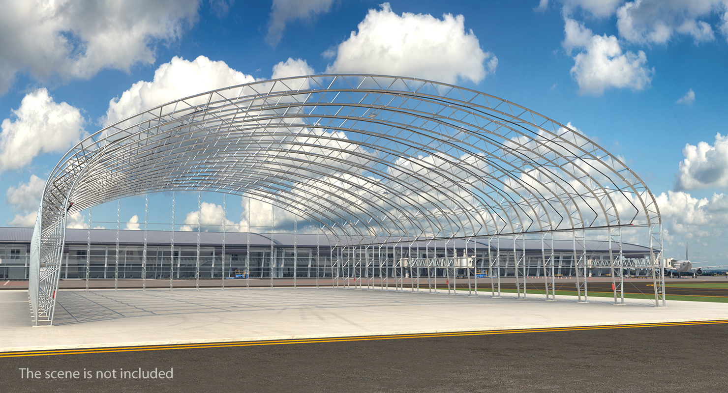 3D model Steel Hangar Construction