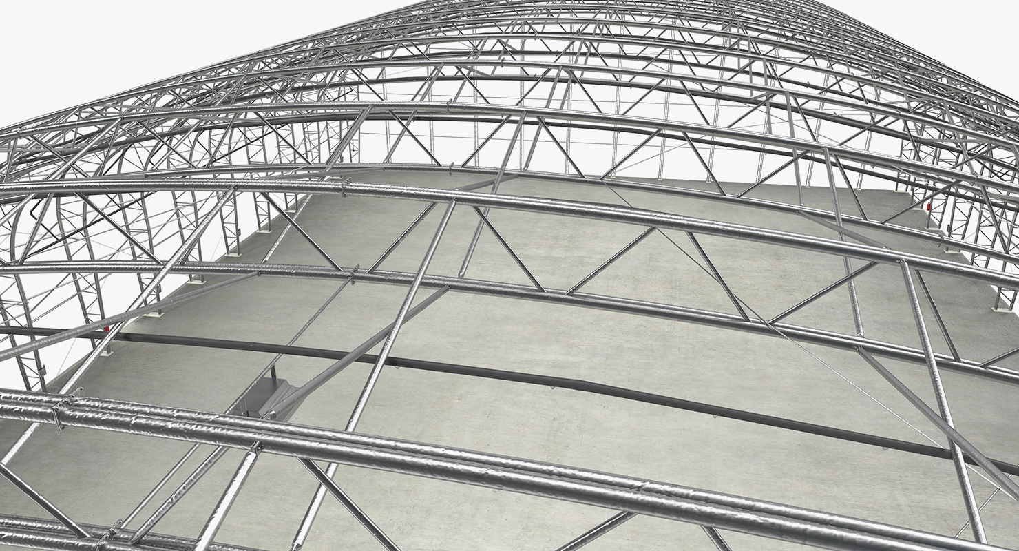 3D model Steel Hangar Construction