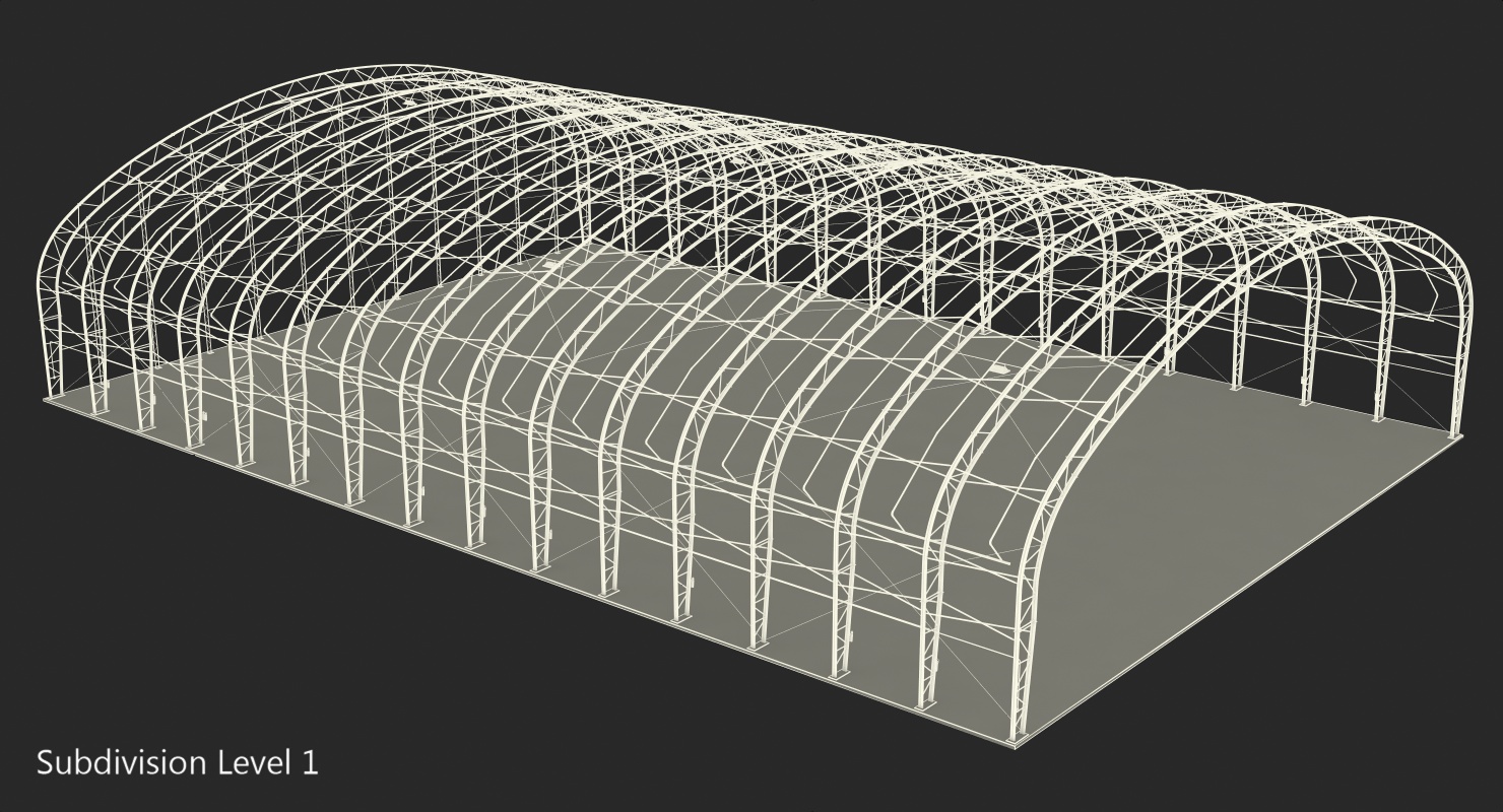 3D model Steel Hangar Construction