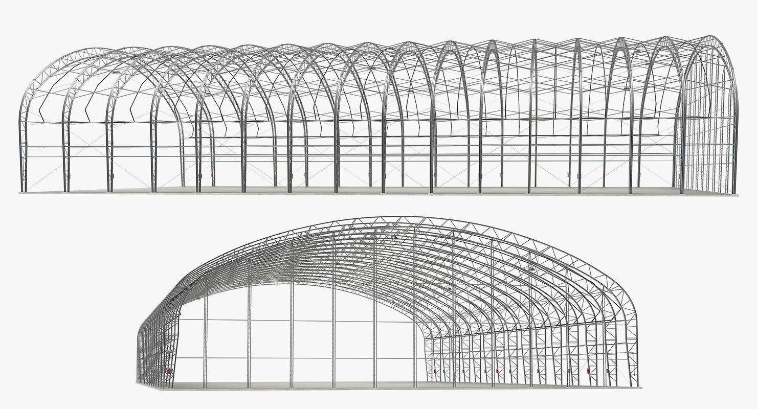 3D model Steel Hangar Construction