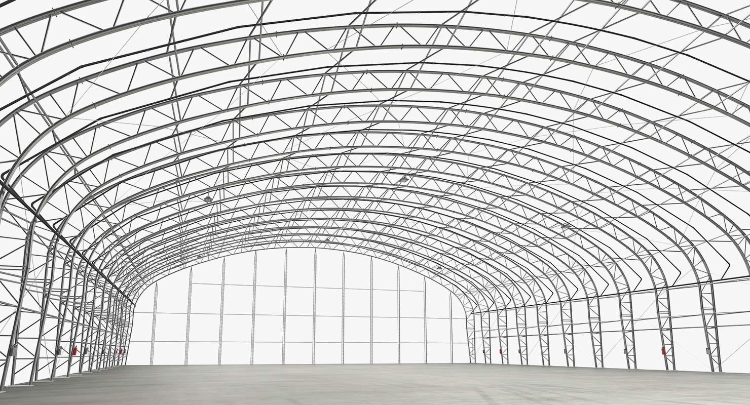 3D model Steel Hangar Construction