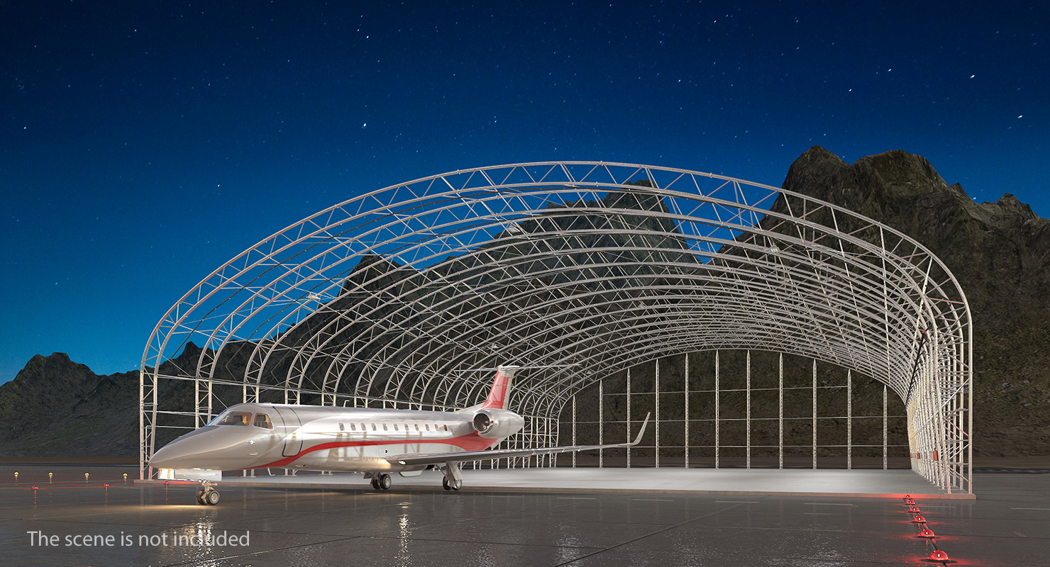 3D model Steel Hangar Construction