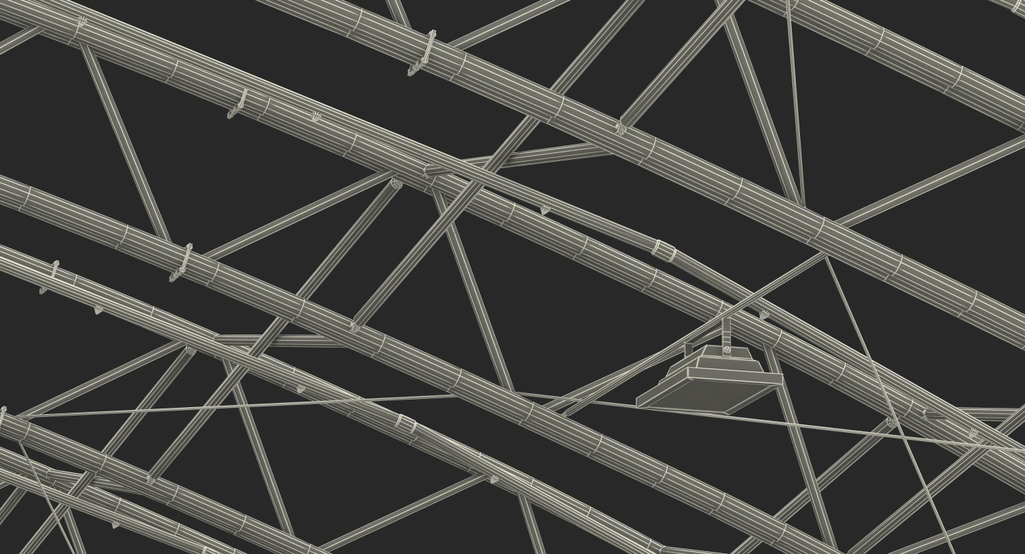 3D model Steel Hangar Construction