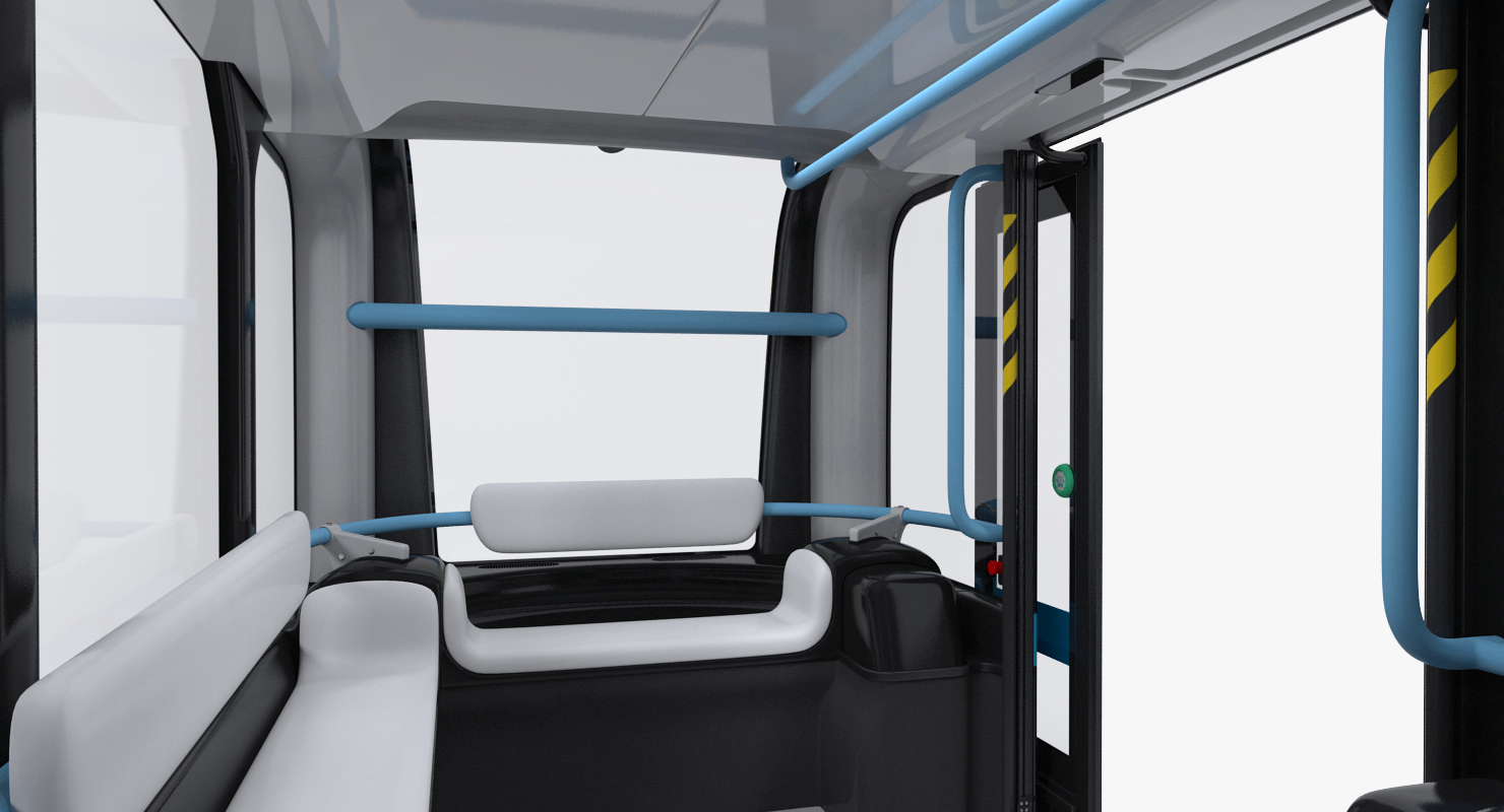 3D model Olli Self Driving Electric Bus