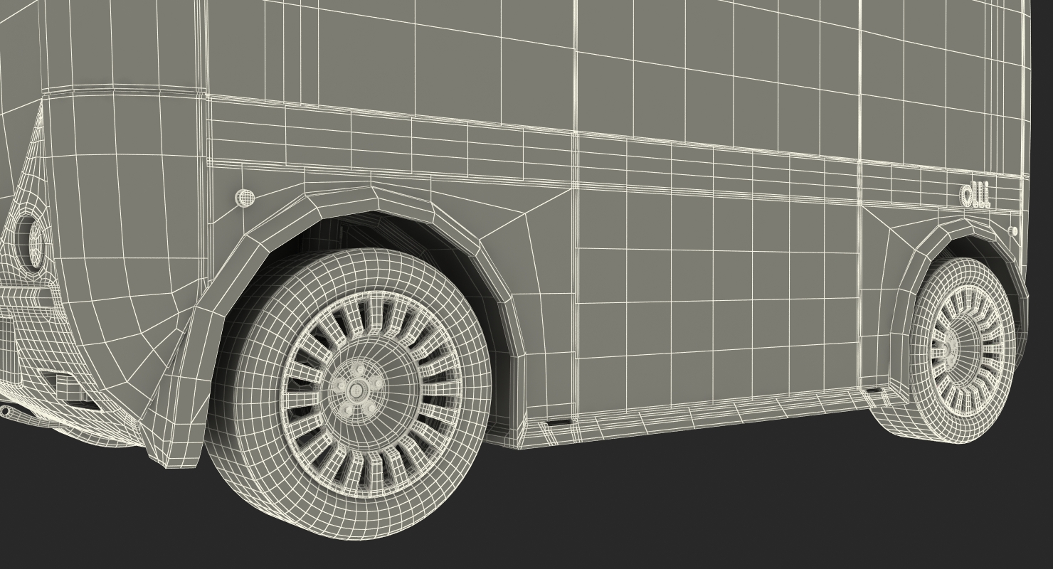 3D model Olli Self Driving Electric Bus