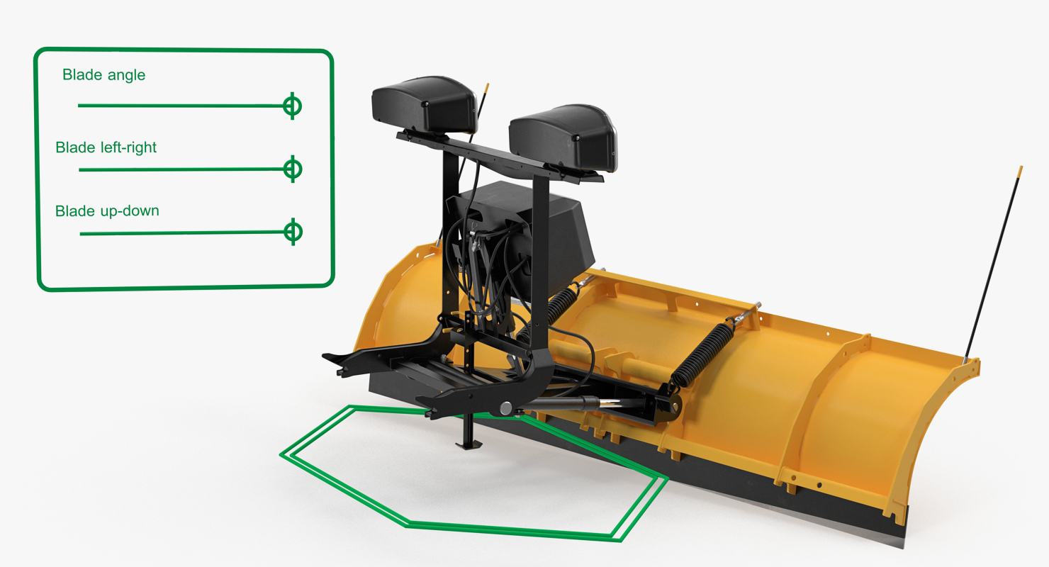 SnowPlow Fisher Rigged 3D