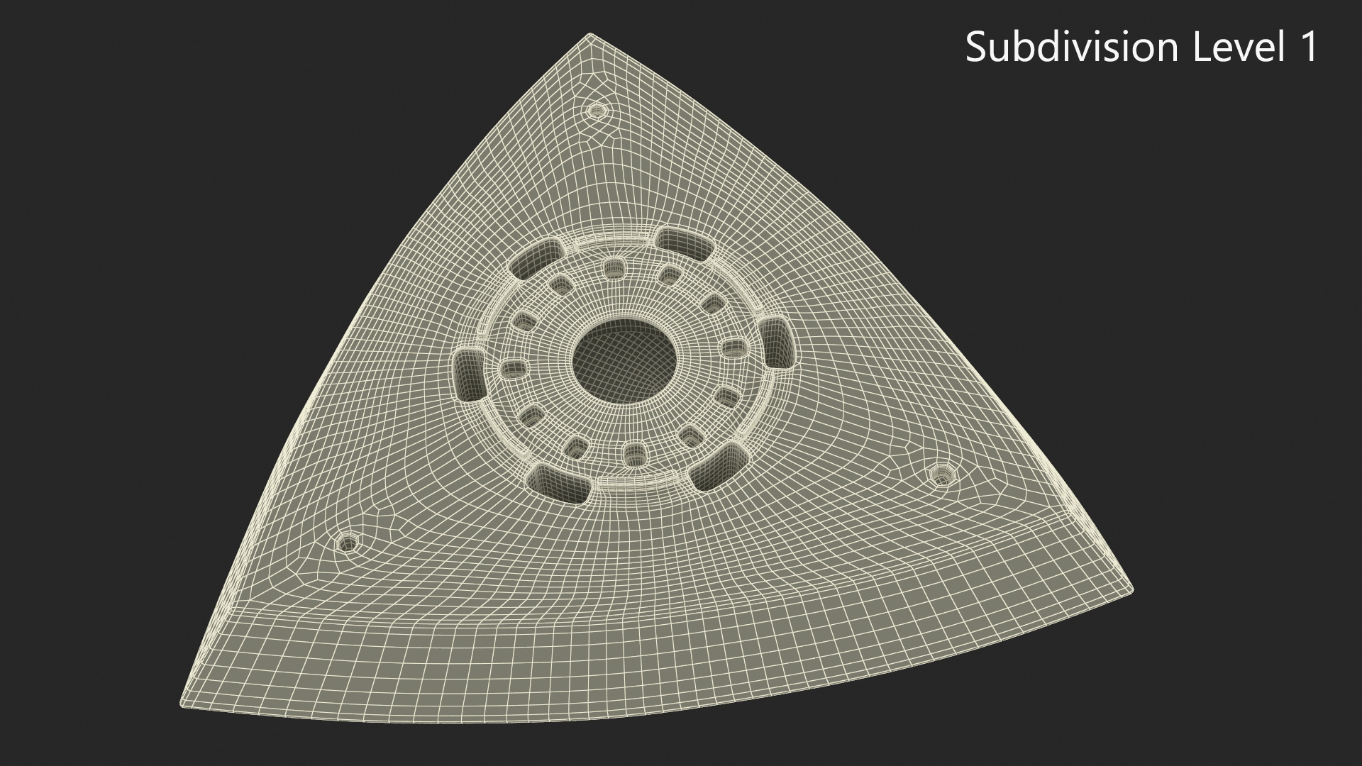 Delta Sanding Pad Used 3D