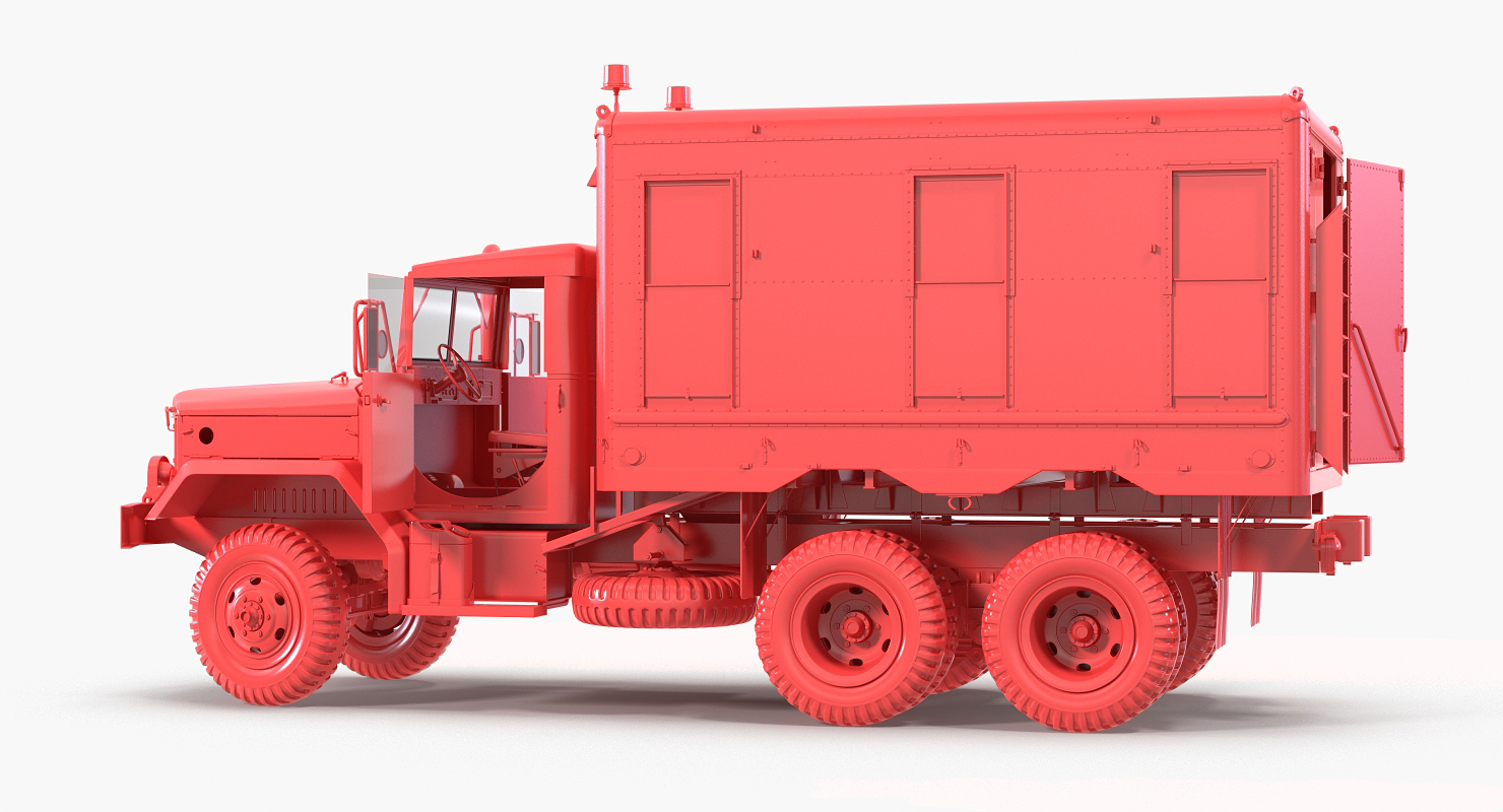 3D model M109 Shop Van Rigged