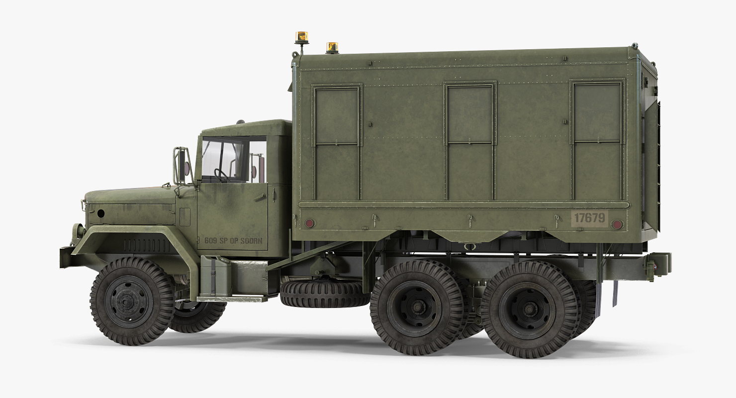 3D model M109 Shop Van Rigged