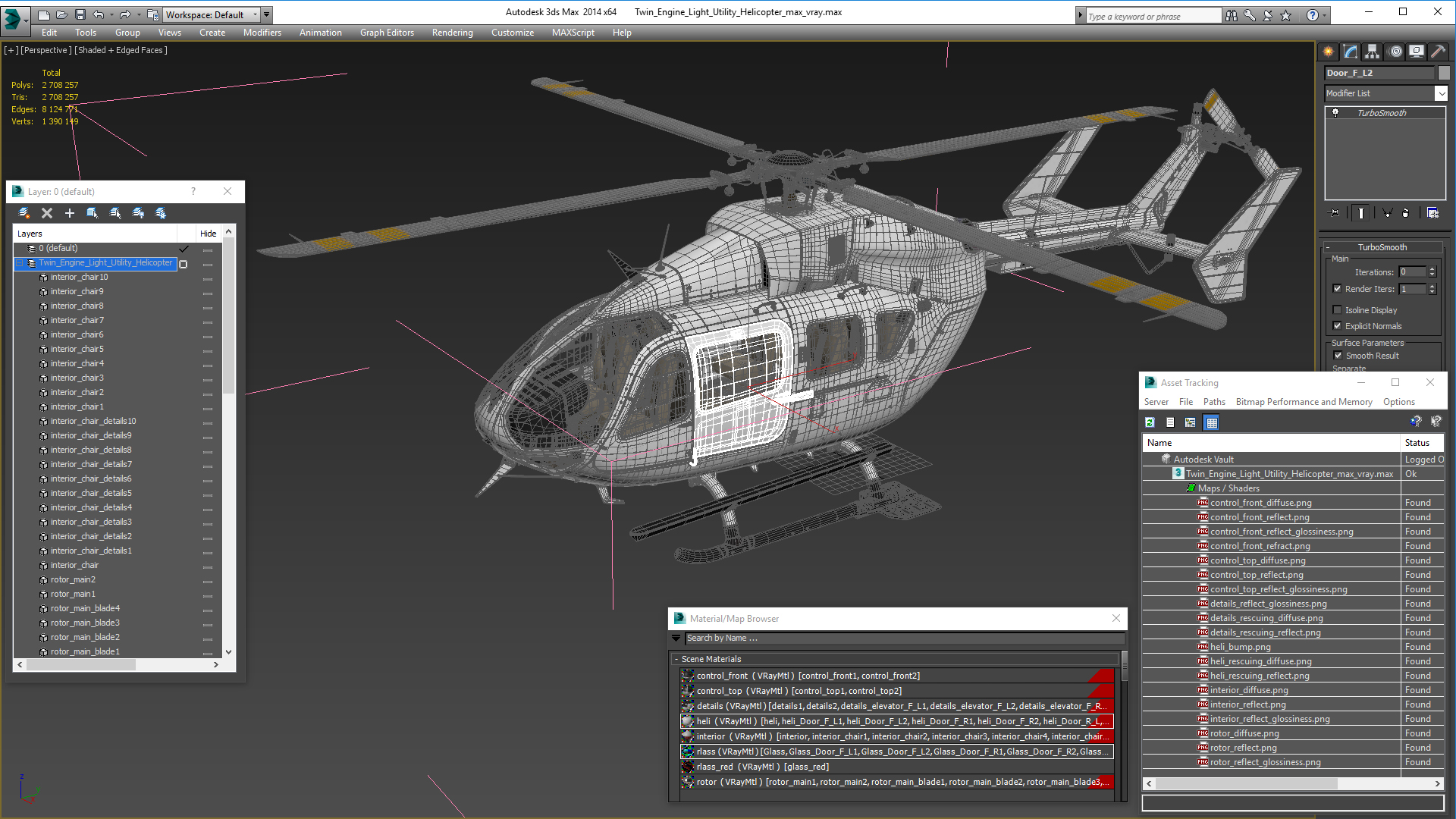 3D Twin Engine Light Utility Helicopter