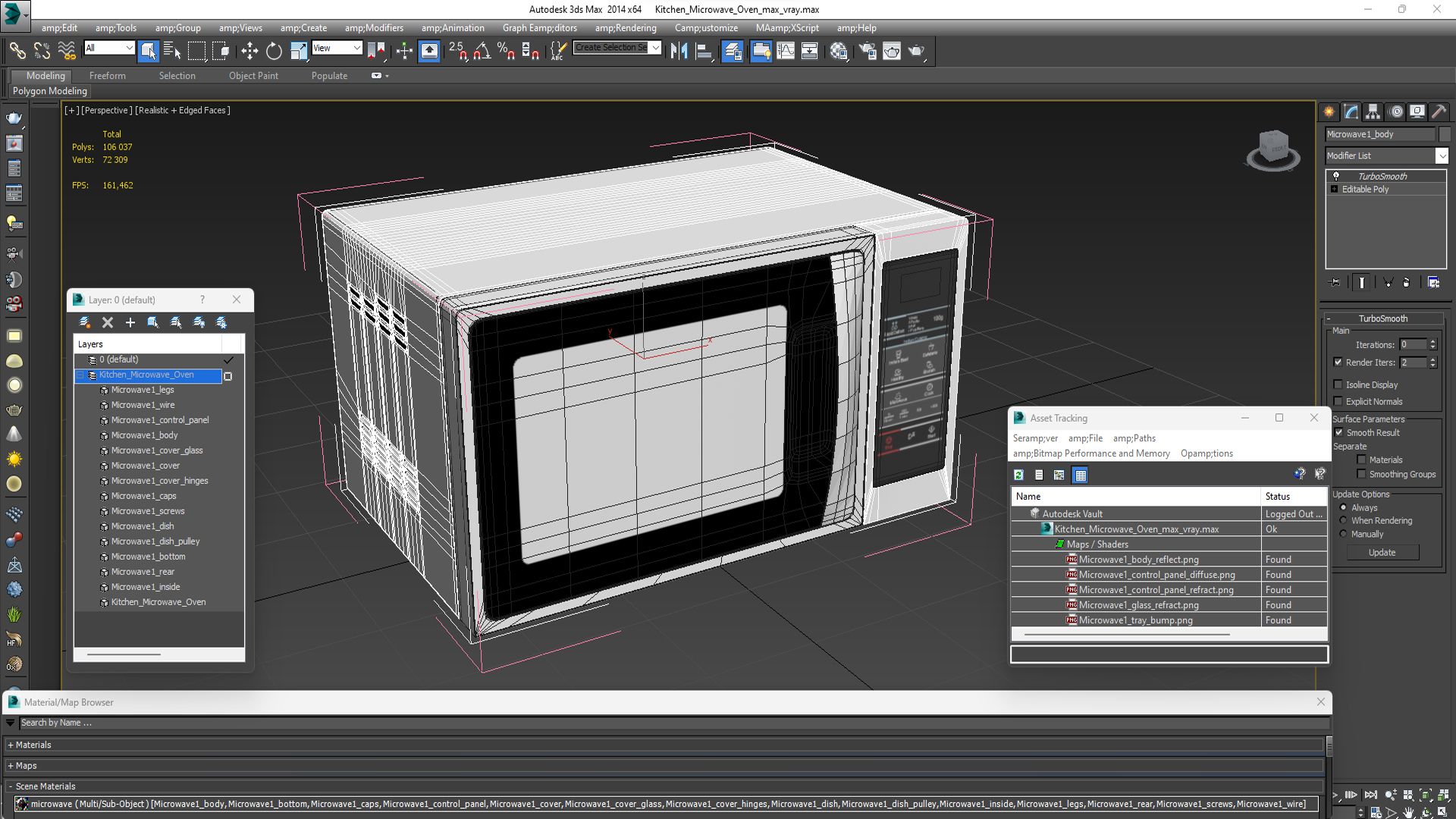 Kitchen Microwave Oven 3D