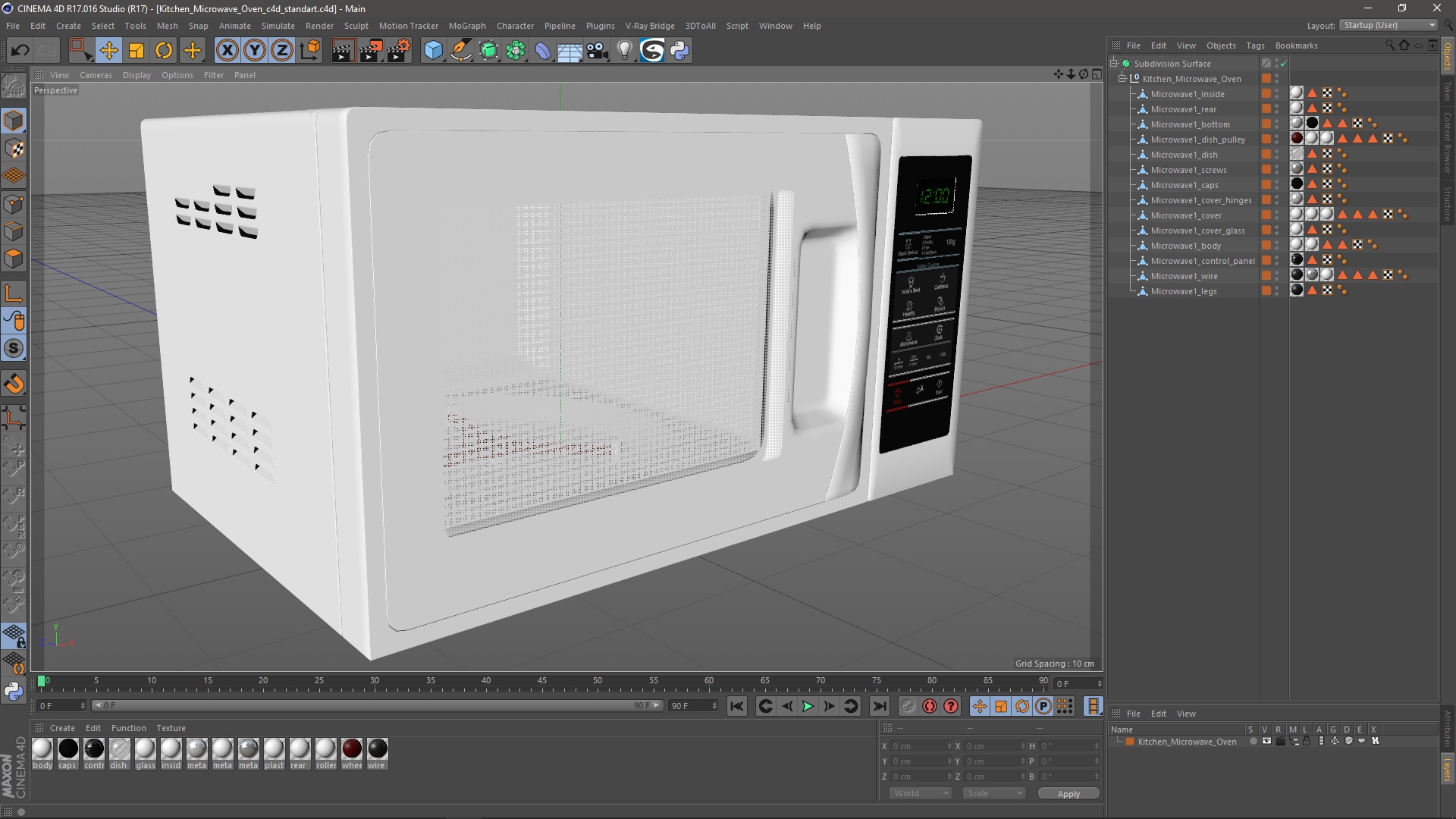 Kitchen Microwave Oven 3D