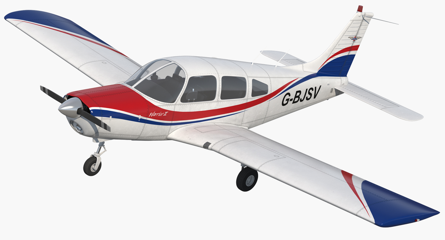 3D Piper PA28 161 Cherokee model