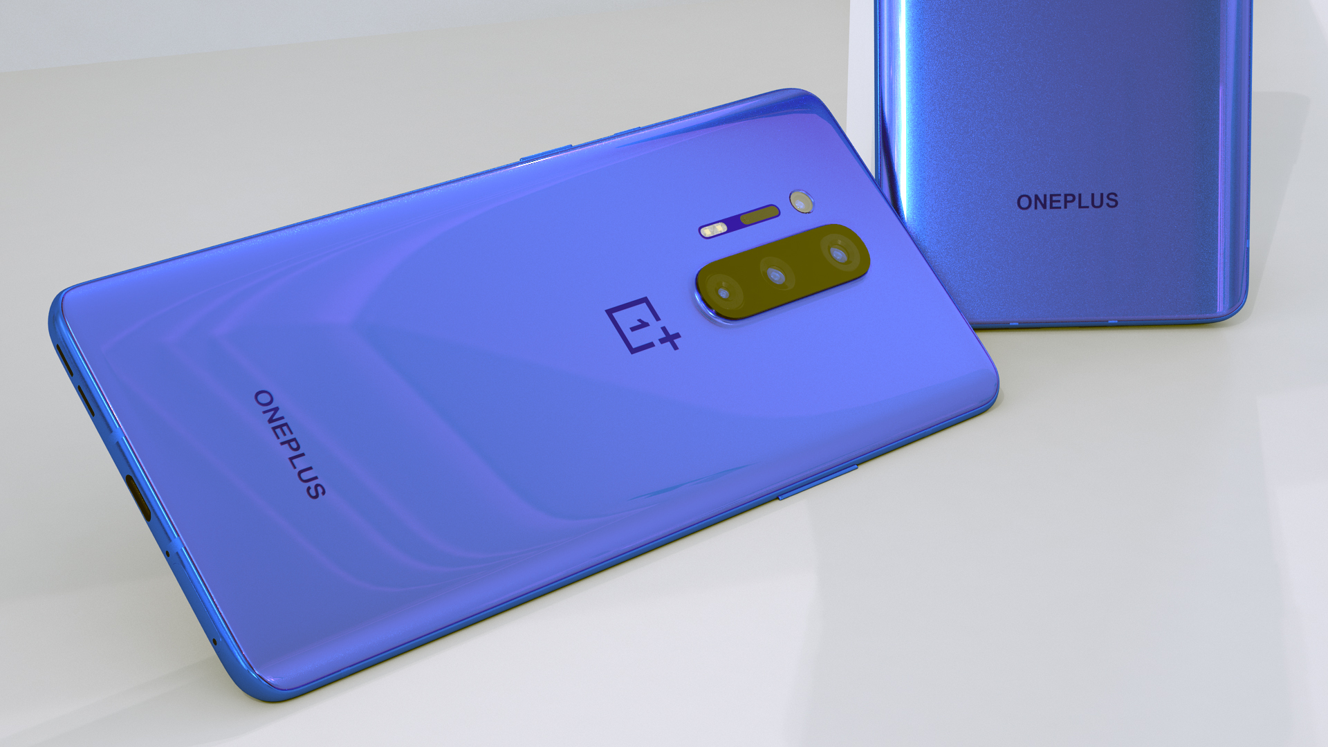 3D model OnePlus 8 Pro Ultramarine Blue