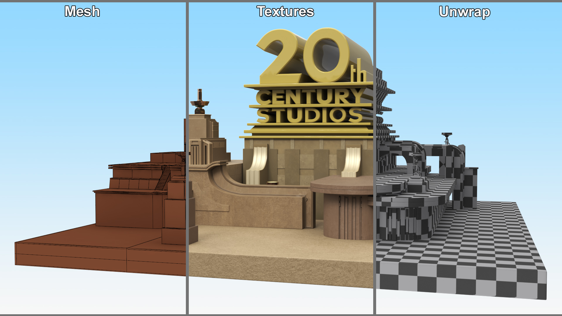 20th Century Fox Studios 3D model