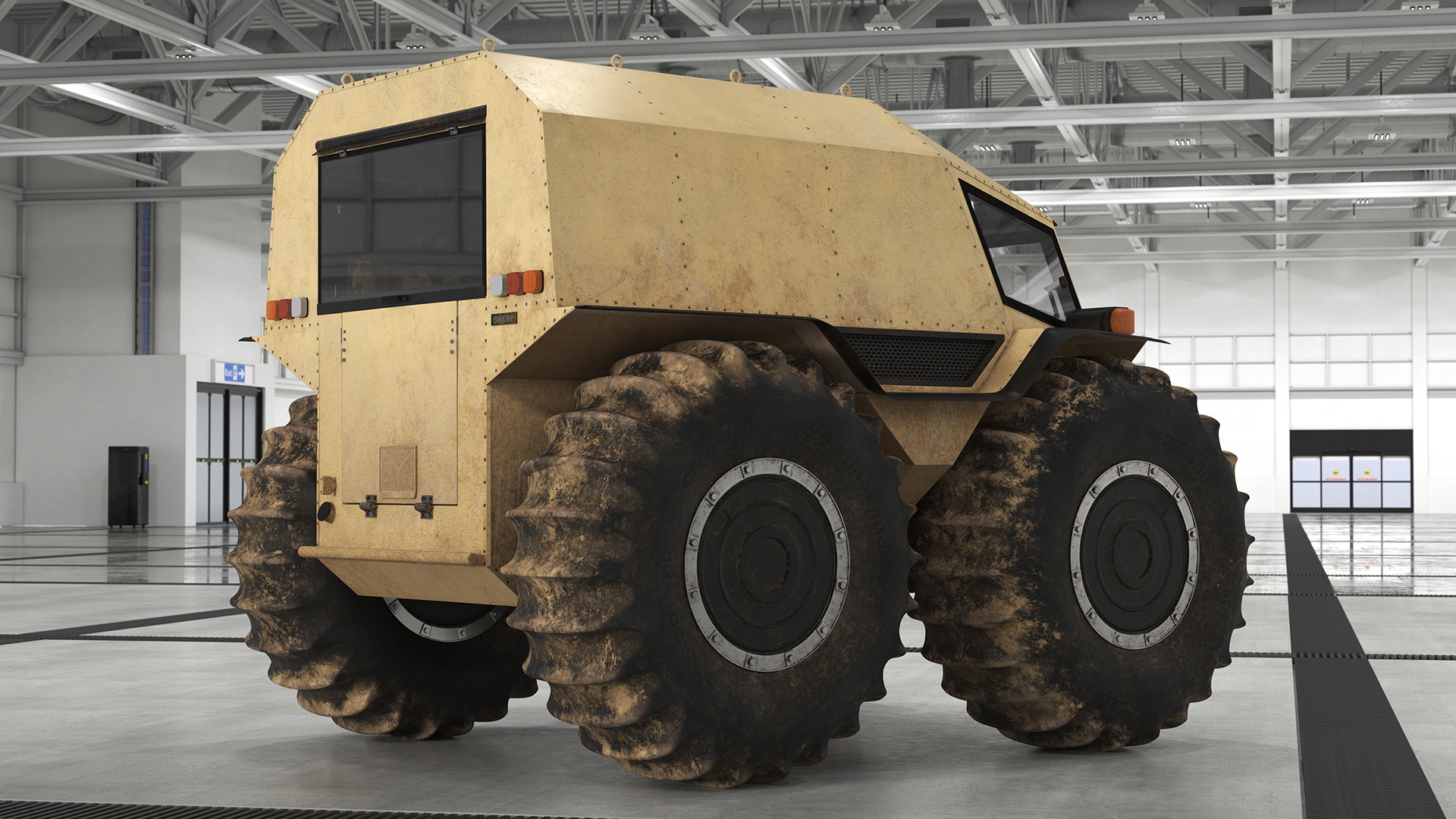 3D model Amphibious Sherp ATV Dirt