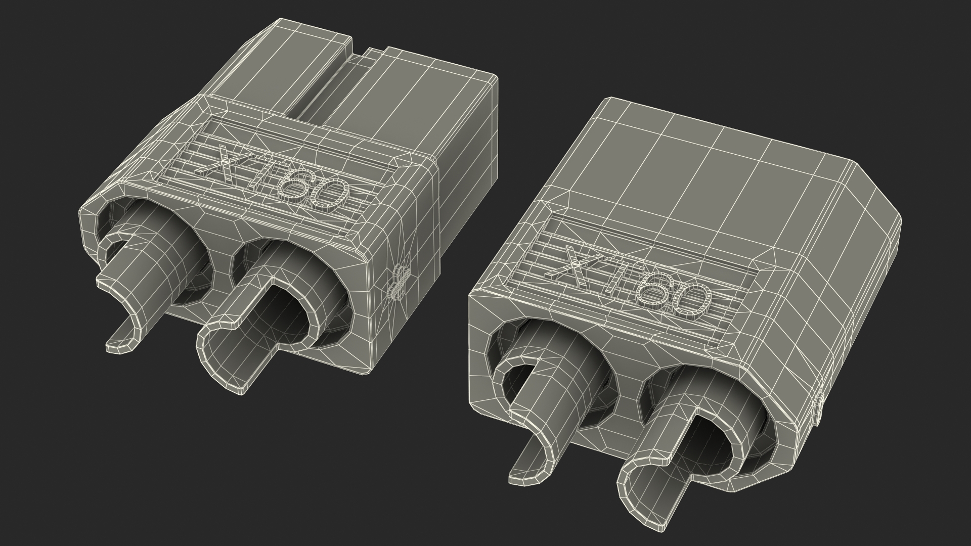 3D model XT60 Connectors