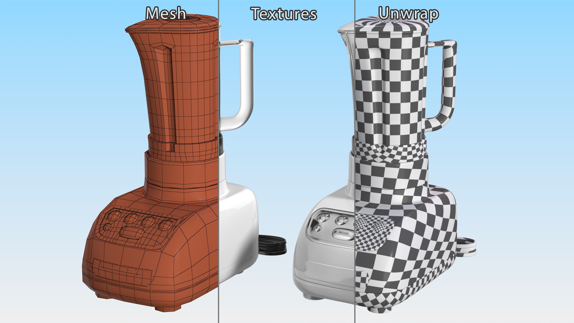 Commercial Blender Mixer 3D model