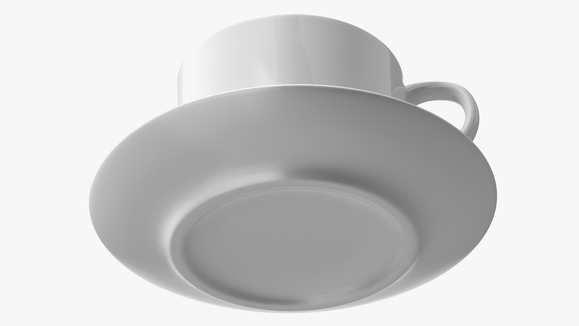 Coffee Cup with Saucer 3D