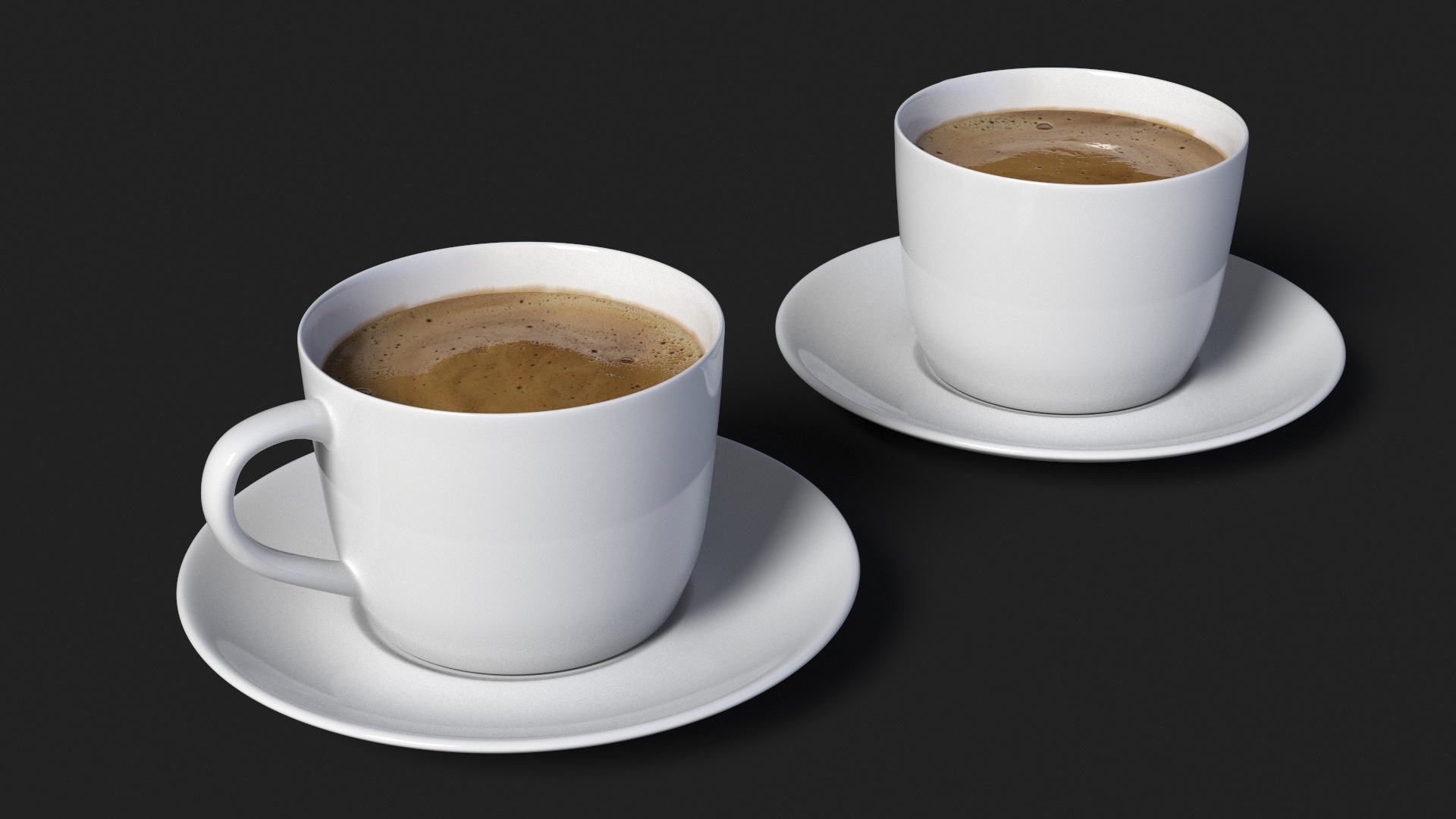 Coffee Cup with Saucer 3D