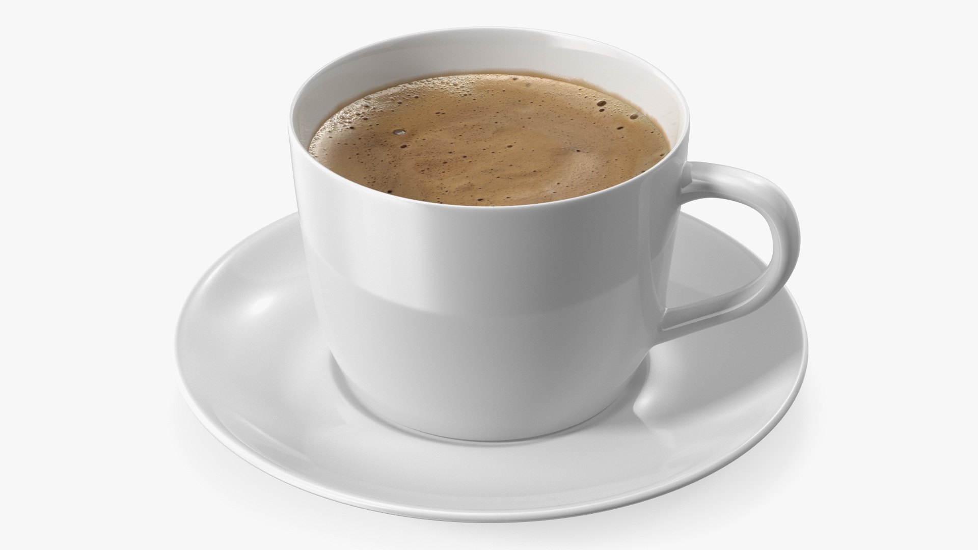 Coffee Cup with Saucer 3D