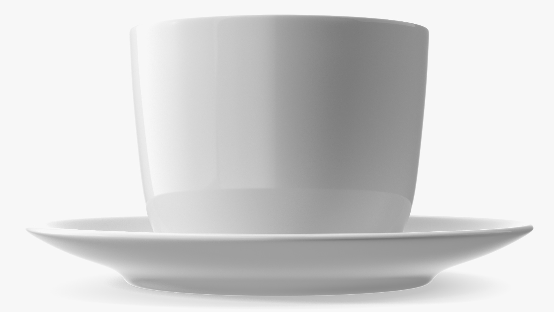 Coffee Cup with Saucer 3D