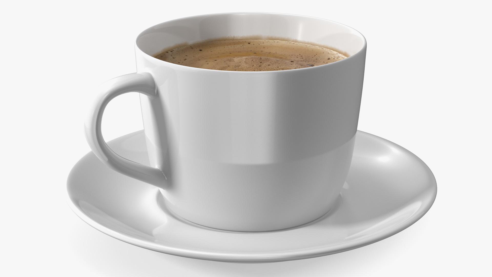 Coffee Cup with Saucer 3D