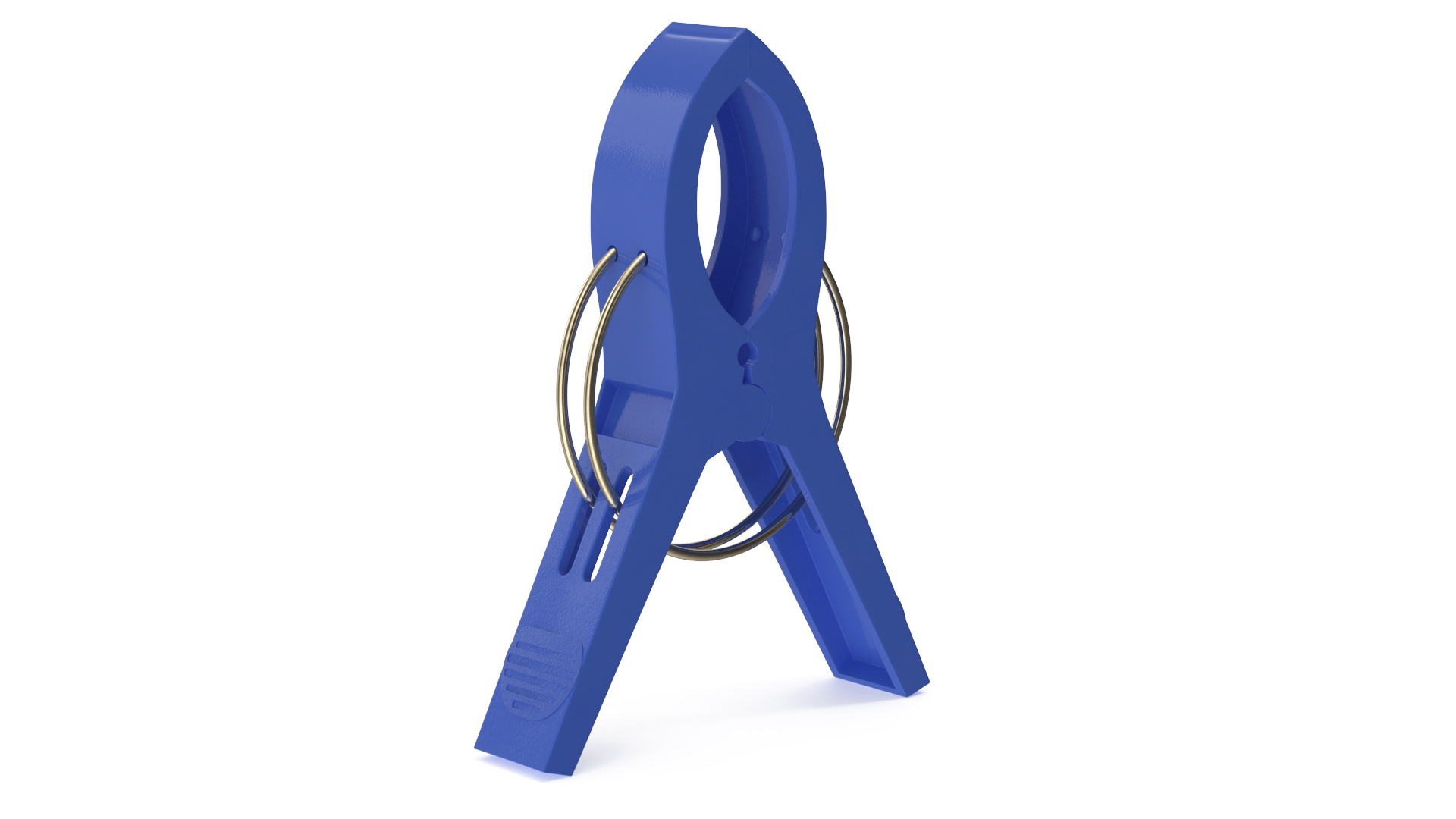 Clothes Peg Blue Plastic 3D model