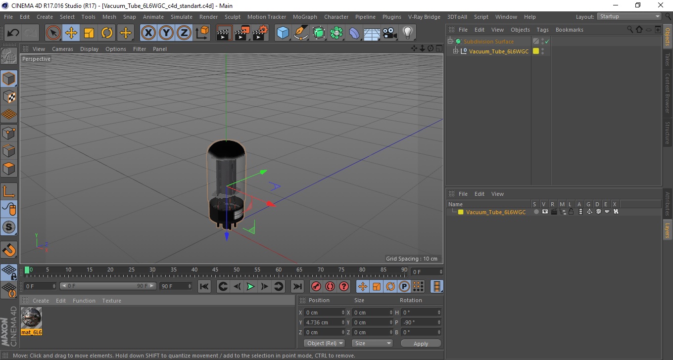 3D Vacuum Tube 6L6WGC model