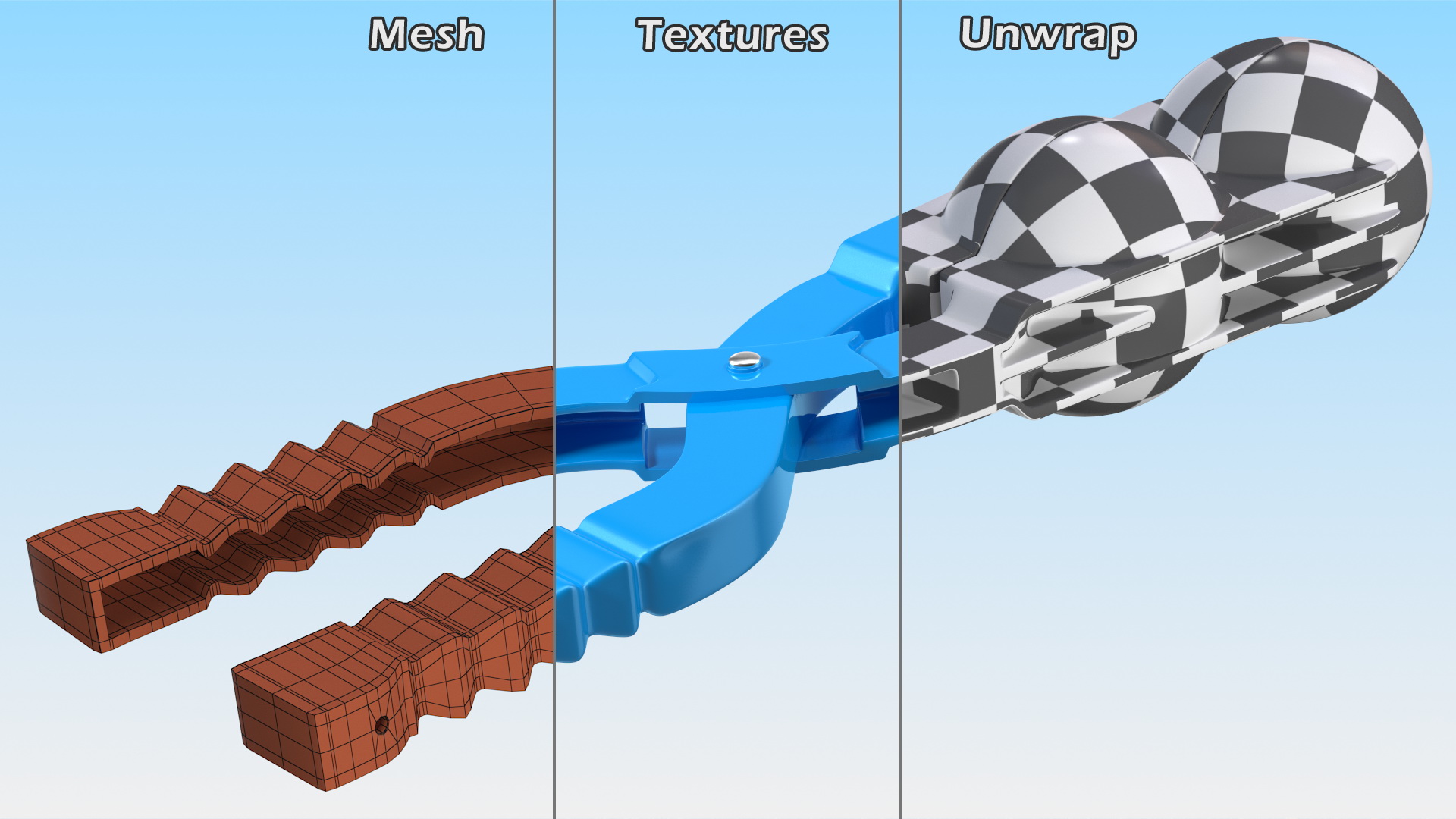 3D Double Snowball Maker Clip Tool