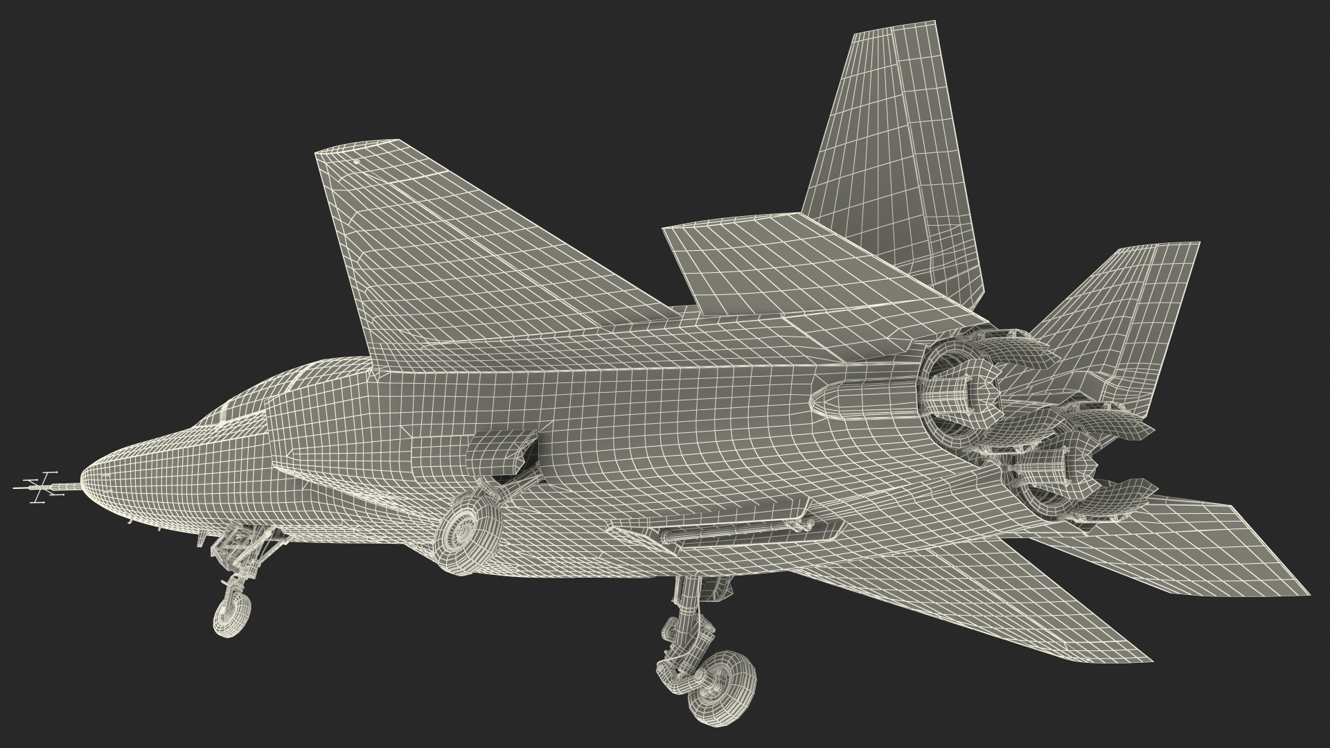 Mitsubishi X2 Shinshin Stealth Fighter Aircraft Rigged 3D model