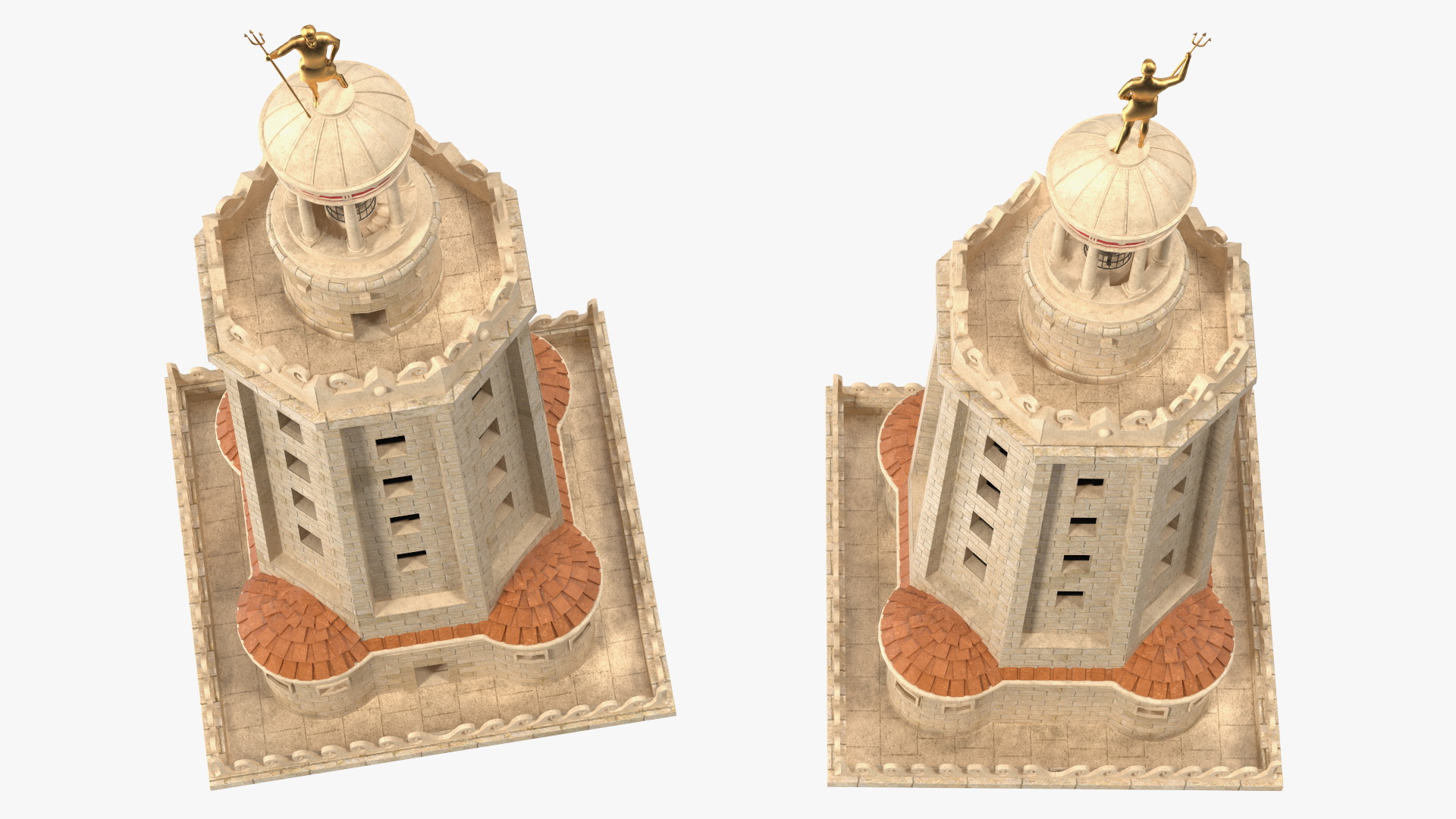 3D Lighthouse of Alexandria Top model