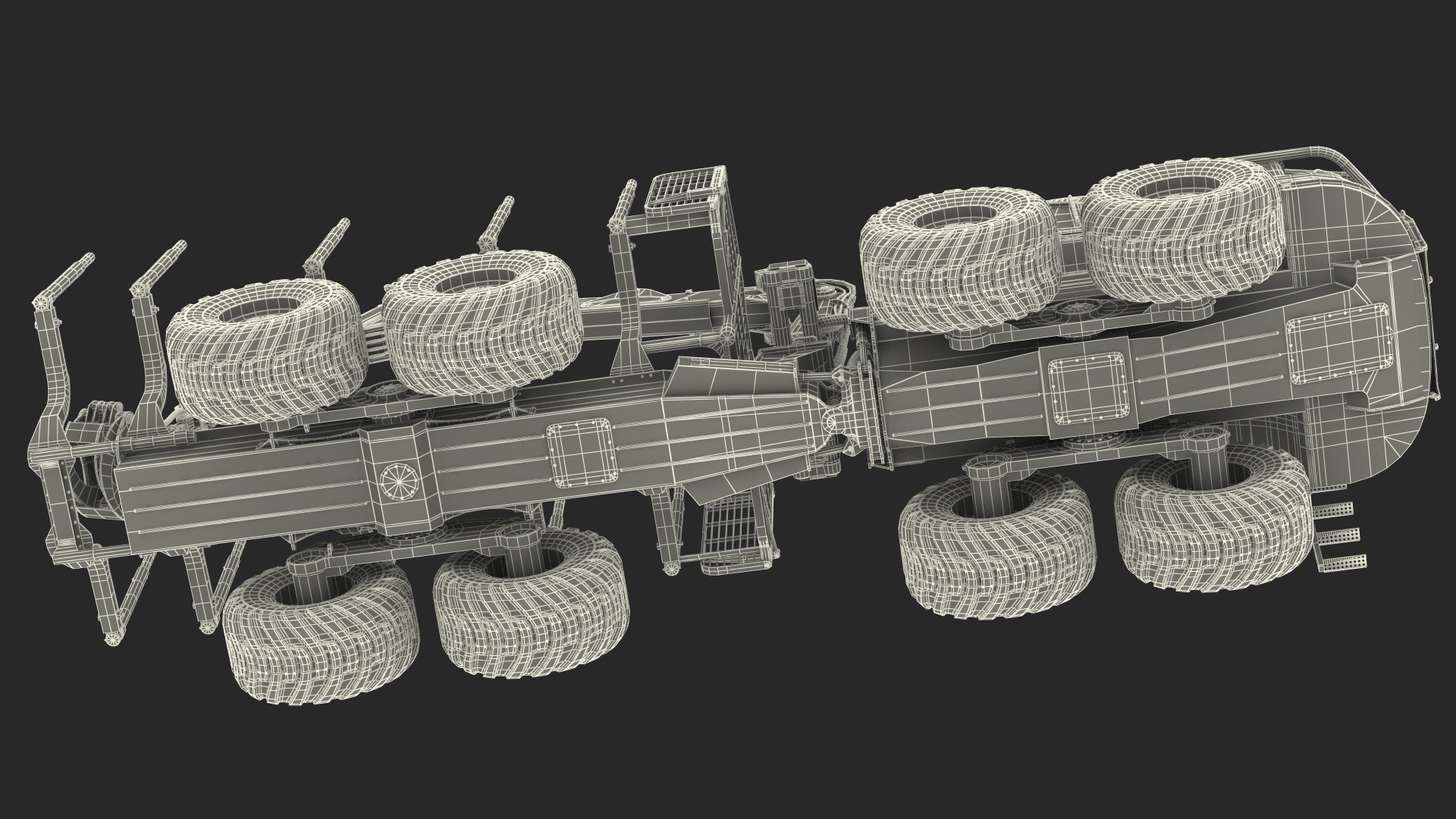 3D Forwarder Ponsse Buffalo 8W Dirty model