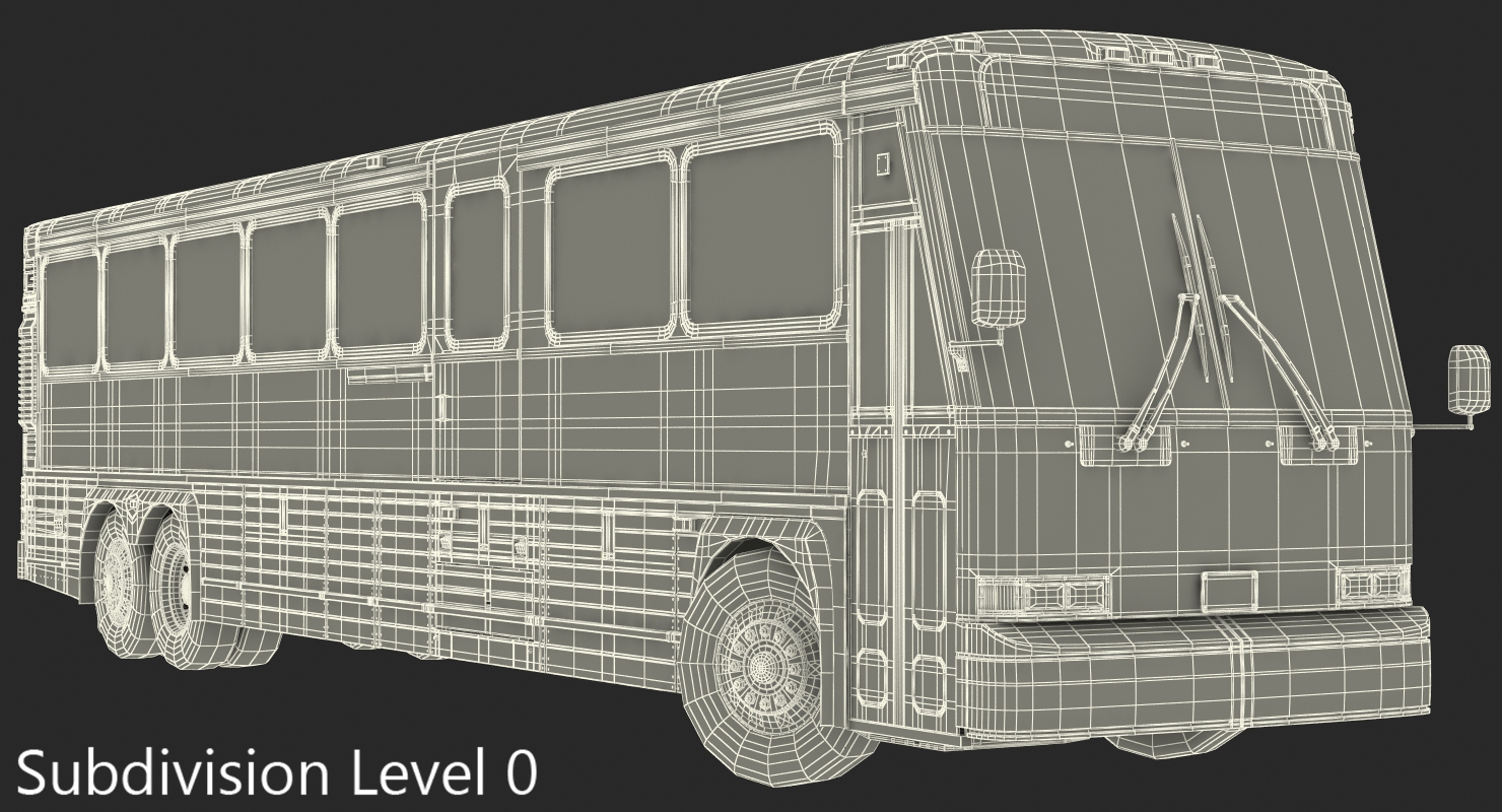 3D Intercity Bus MCI D4500 model