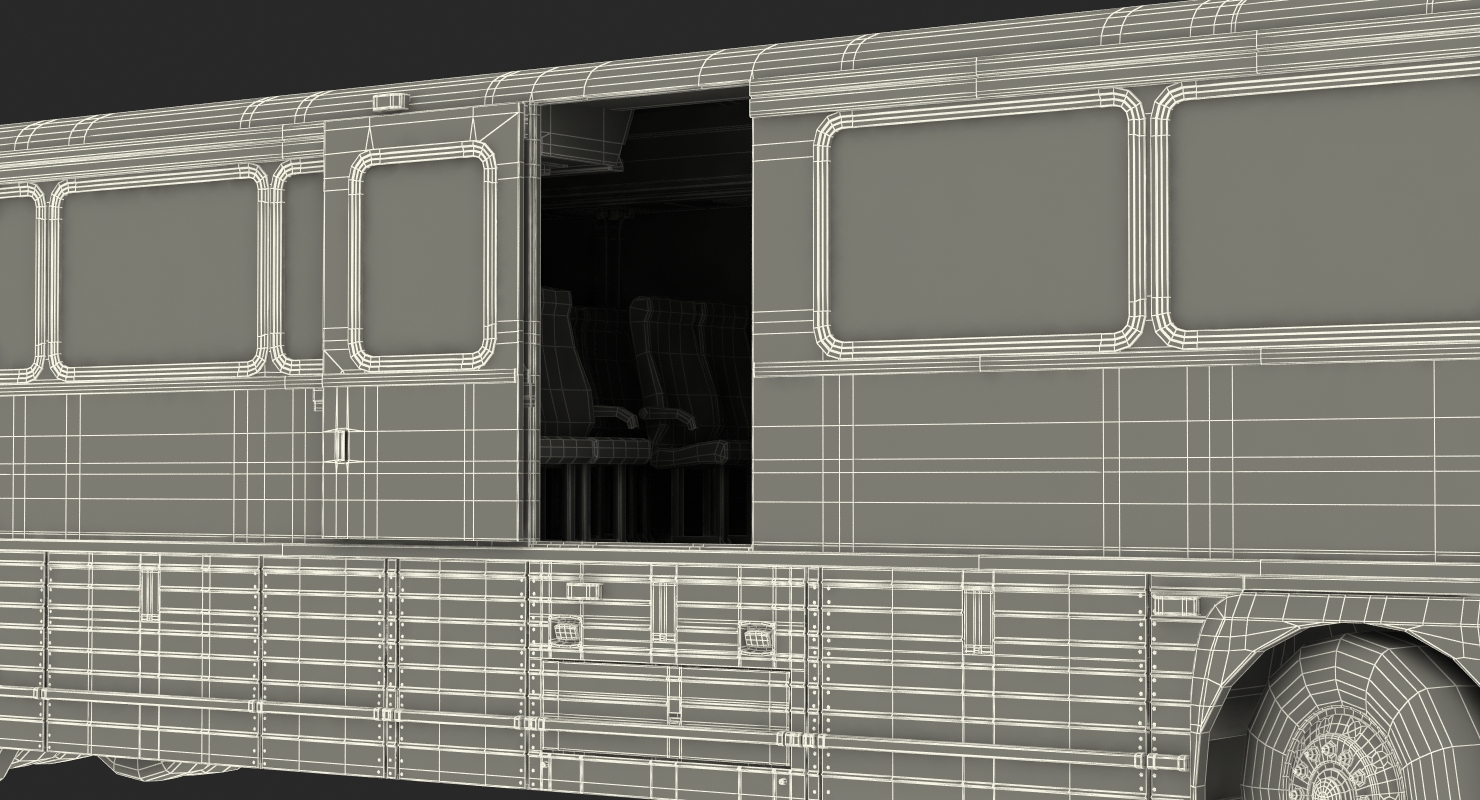 3D Intercity Bus MCI D4500 model