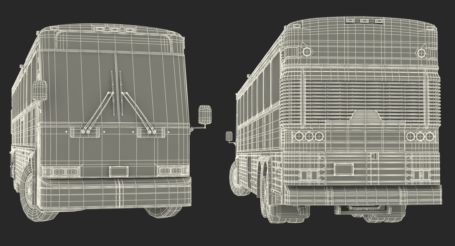 3D Intercity Bus MCI D4500 model