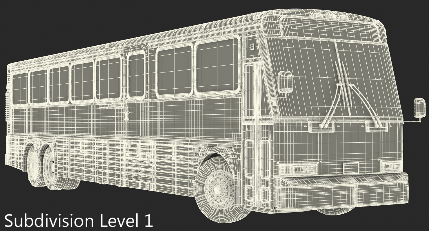 3D Intercity Bus MCI D4500 model